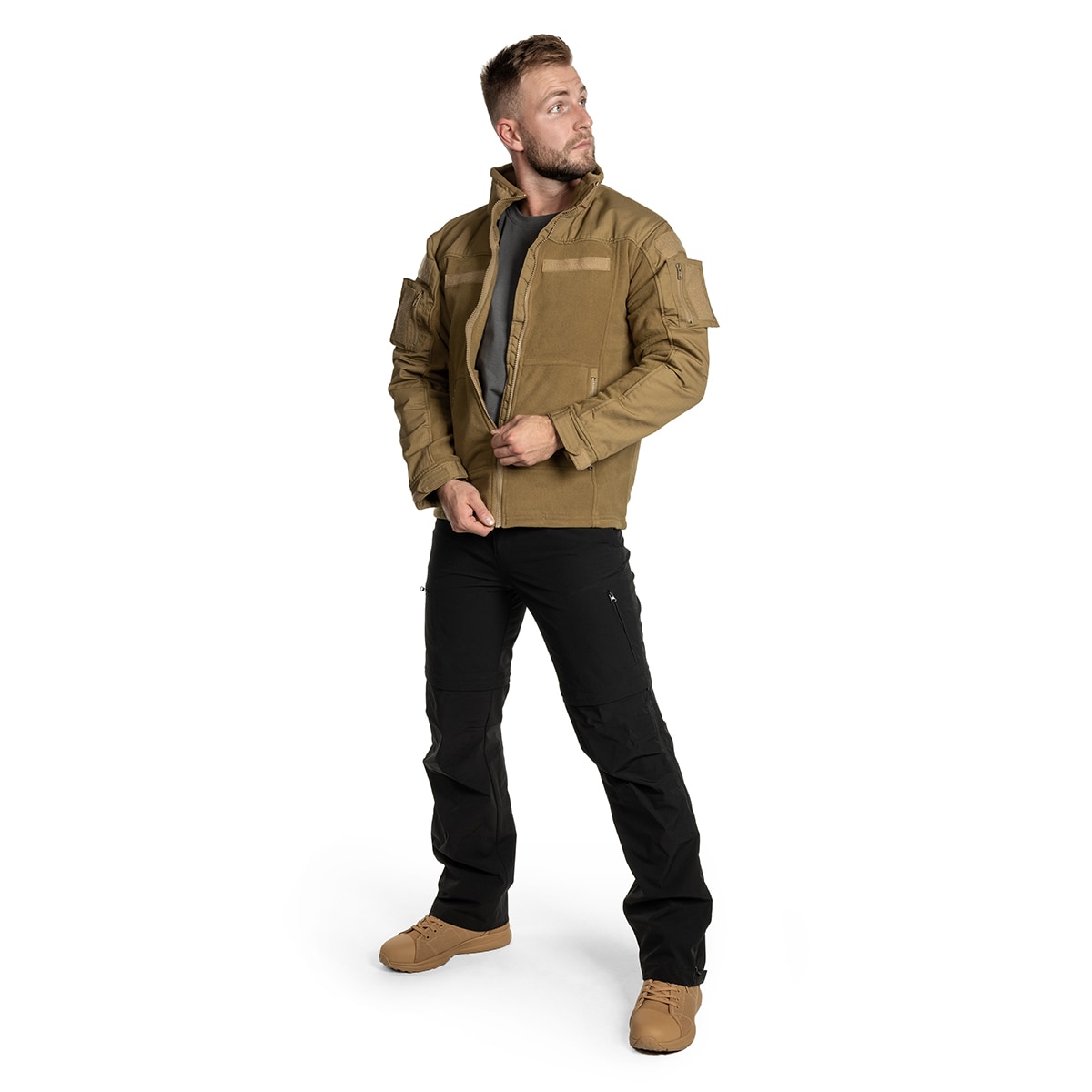 MFH Combat Fleece Jacket Coyote