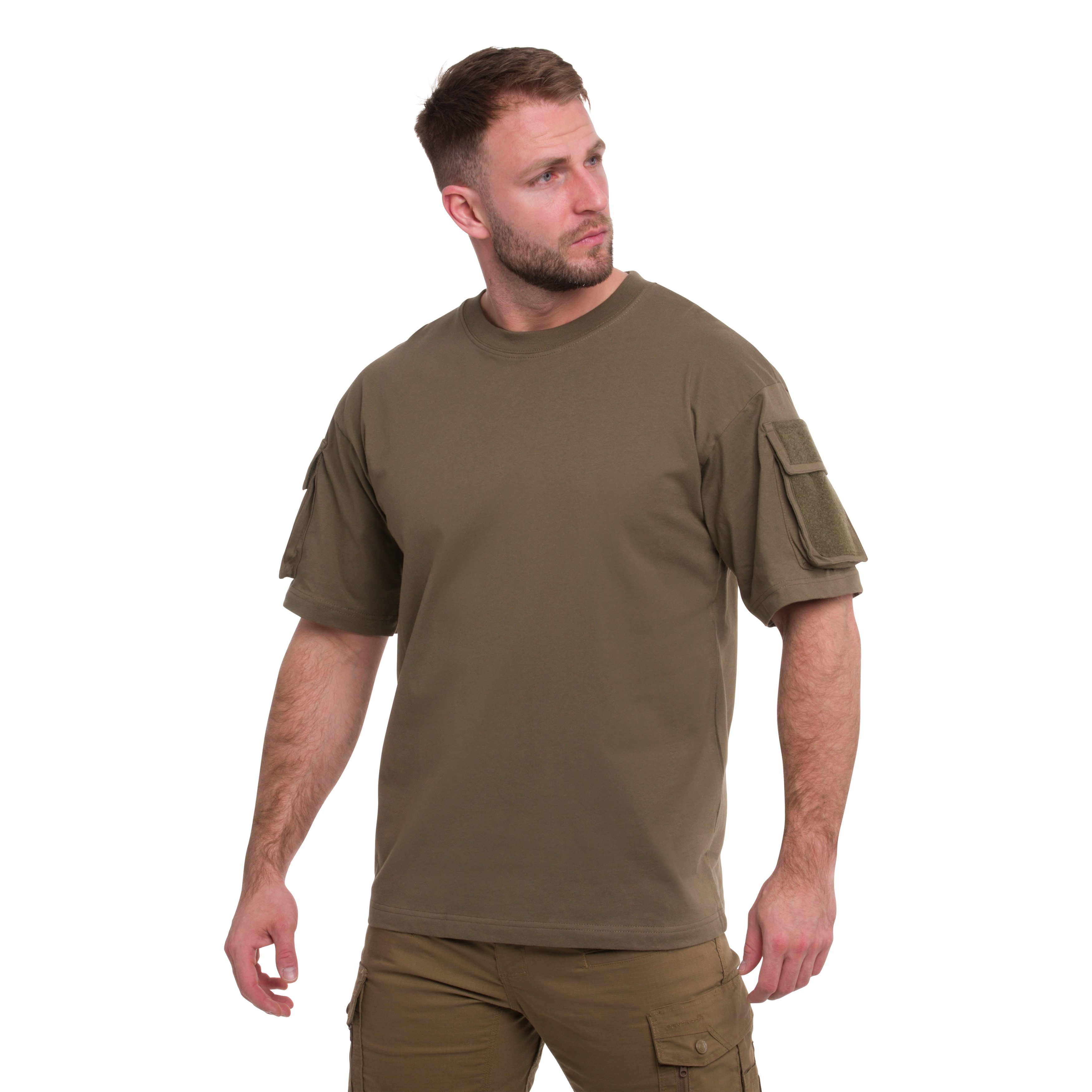MFH T-shirt with pockets - OD Green