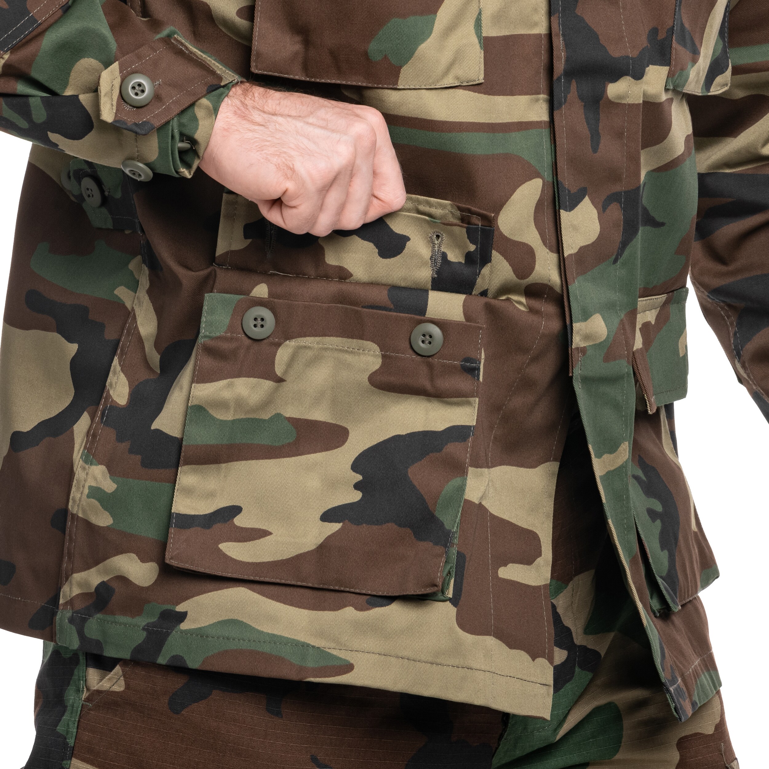 Mil-Tec BDU PolyCotton Jacket Woodland