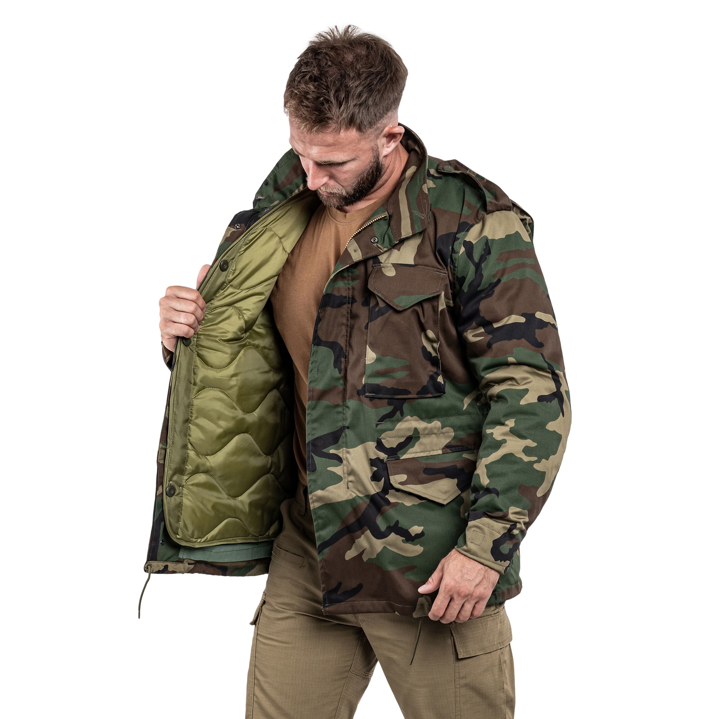 Mil Tec M65 Jacket Woodland Buy Online MILITARY.EU Shop