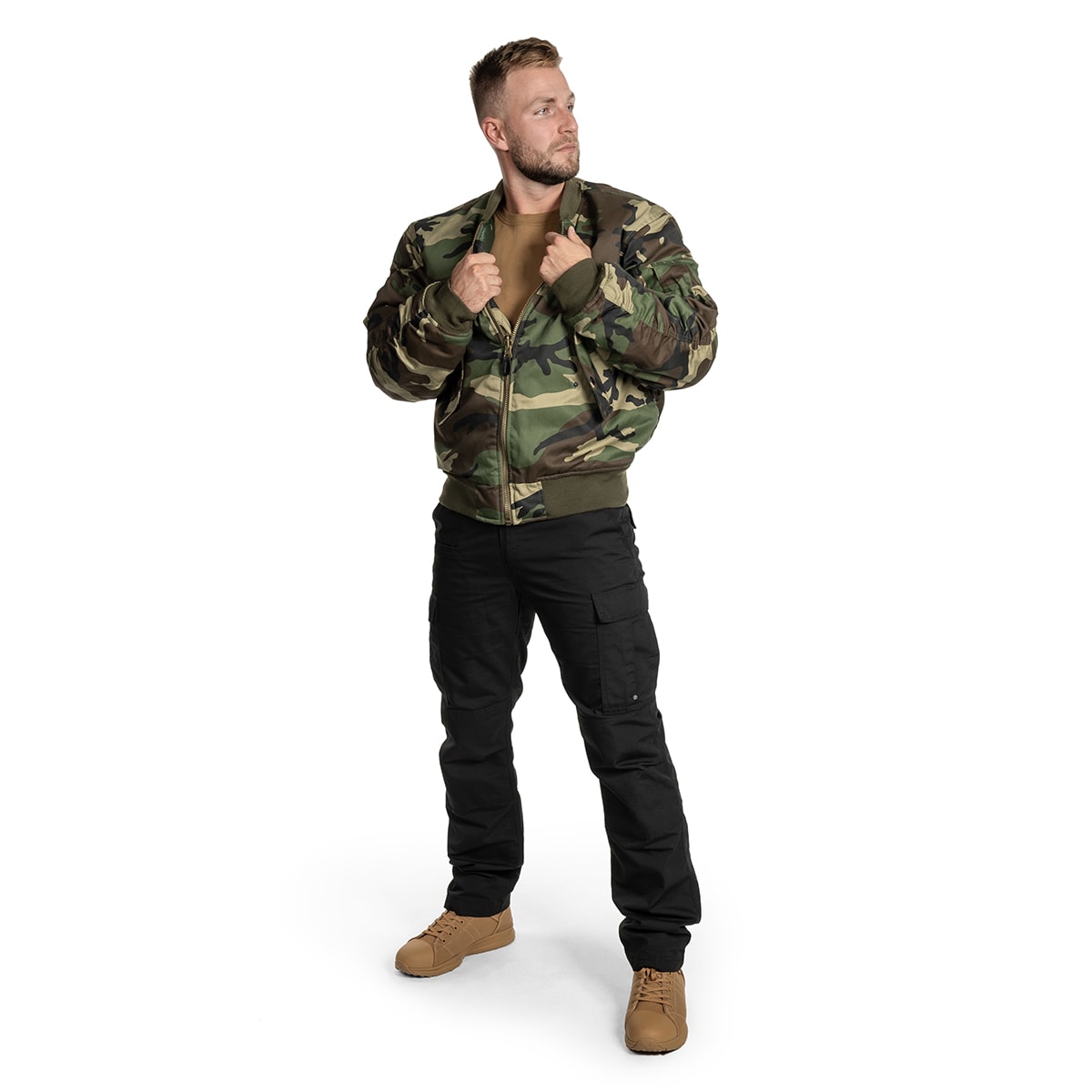 Mil-Tec MA-1 Flyers Jacket Woodland