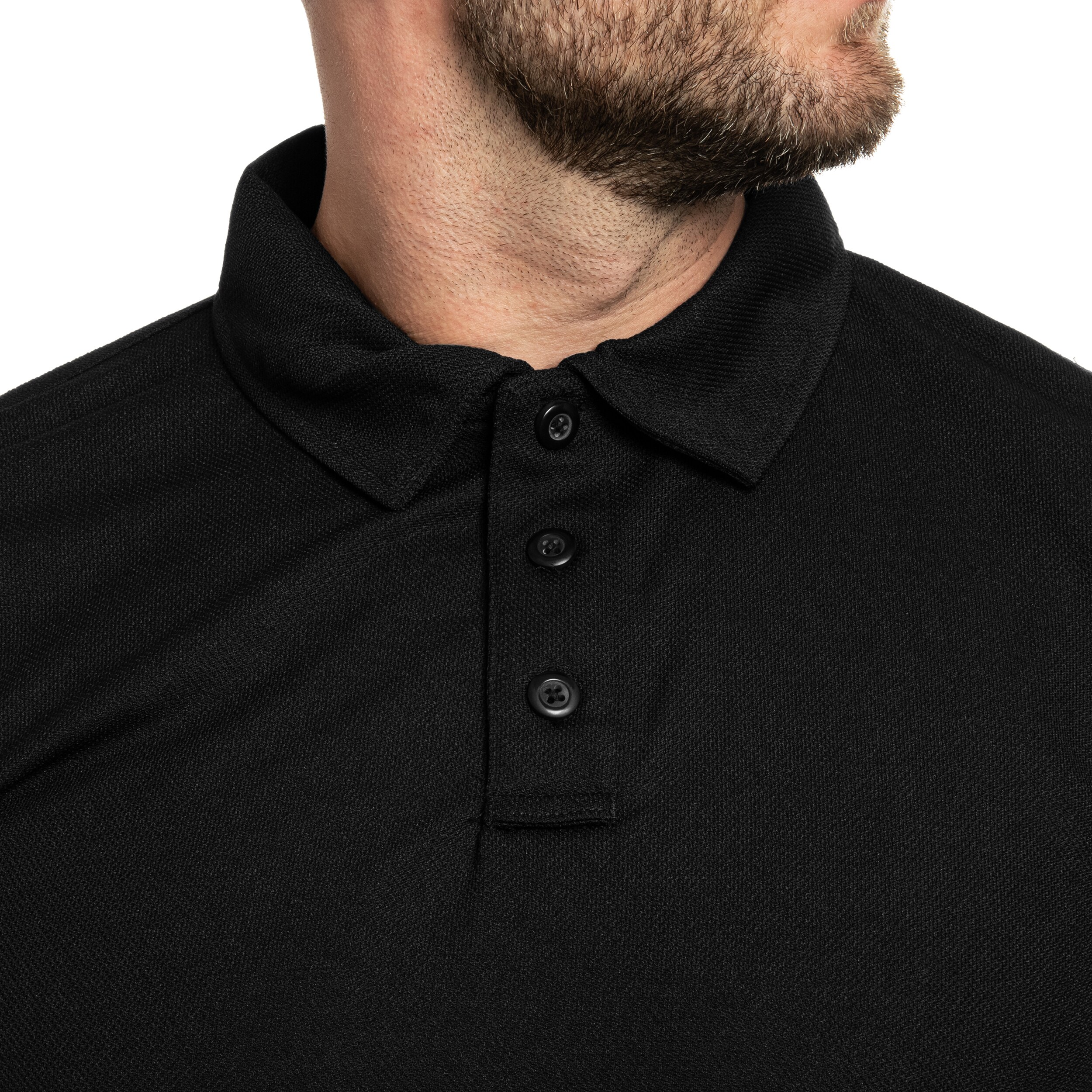 Mil-Tec Tactical Quickdry Polo Shirt - Black