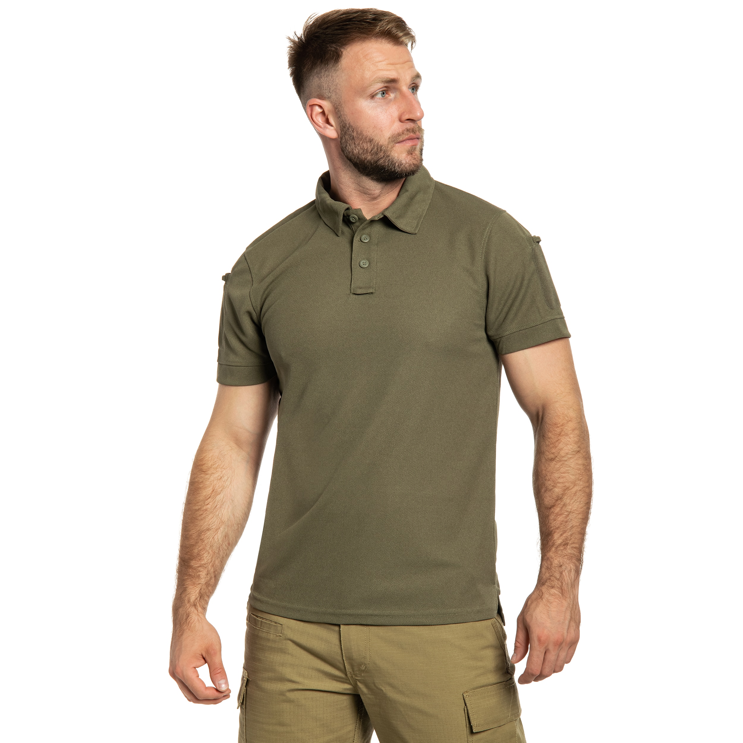 Mil-Tec Tactical Quickdry Polo Shirt - Olive