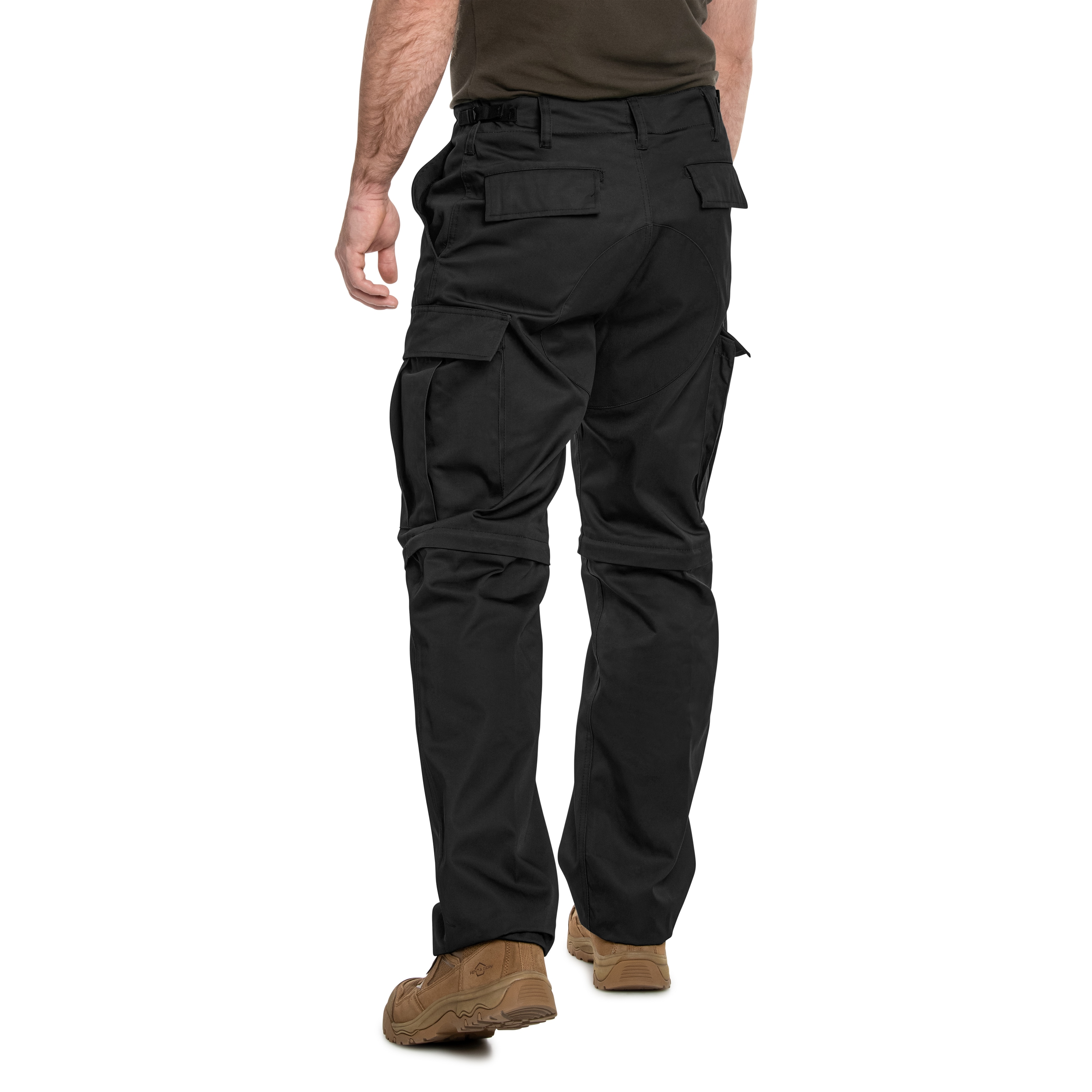Mil-Tec BDU Zip-Off 2in1 Trekking Pants - Black
