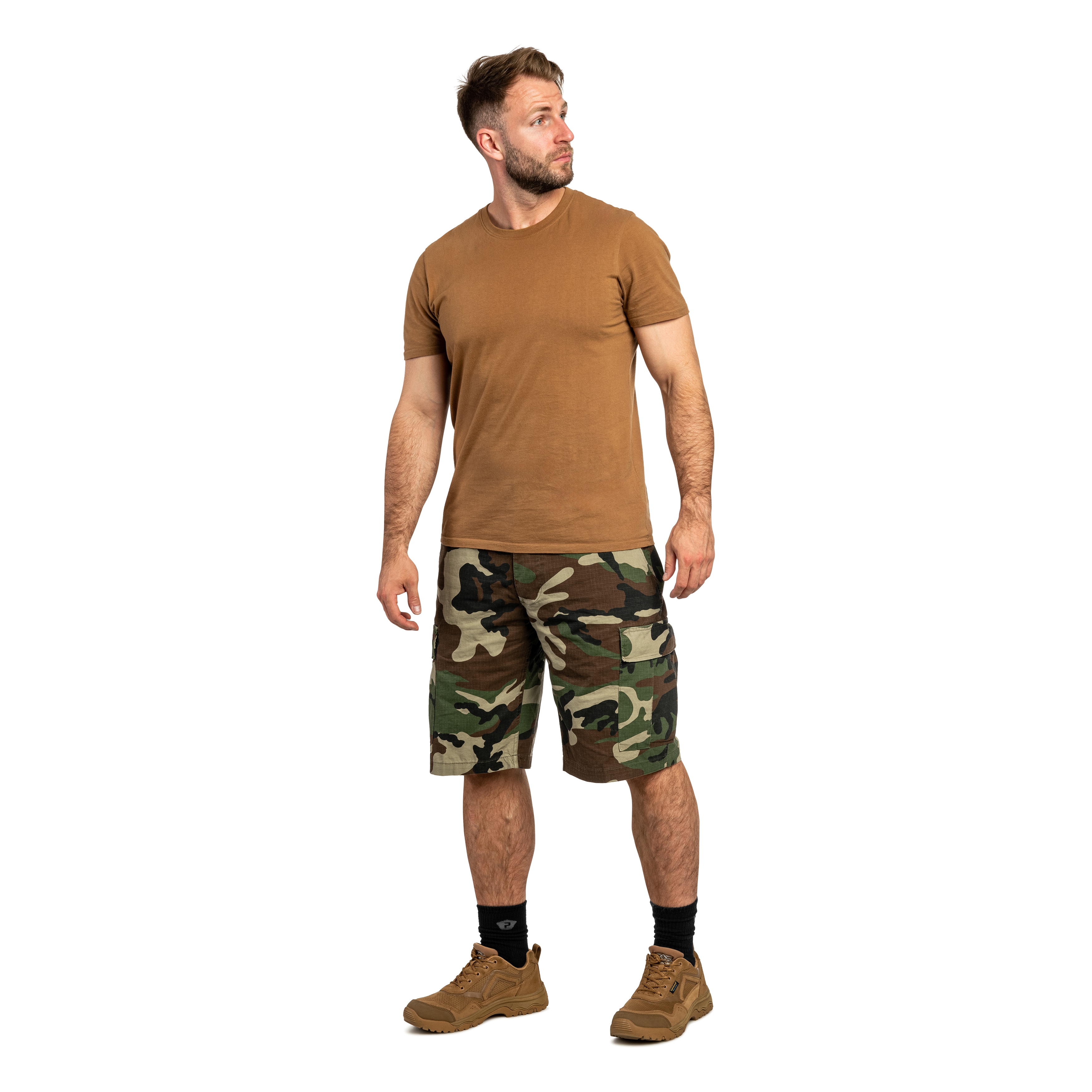 Mil-Tec Bermuda Rip-Stop Shorts Woodland