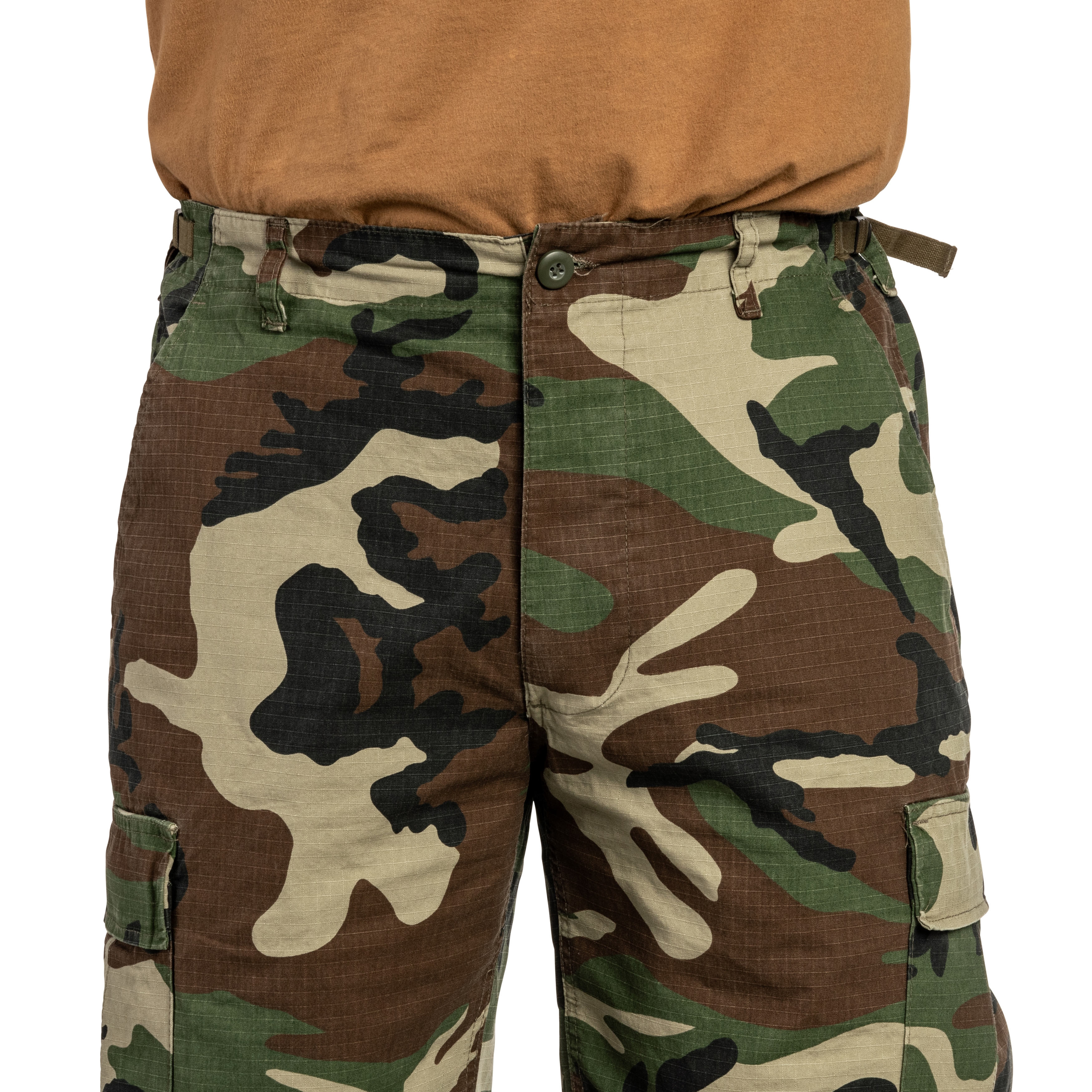 Mil-Tec Bermuda Rip-Stop Shorts Woodland