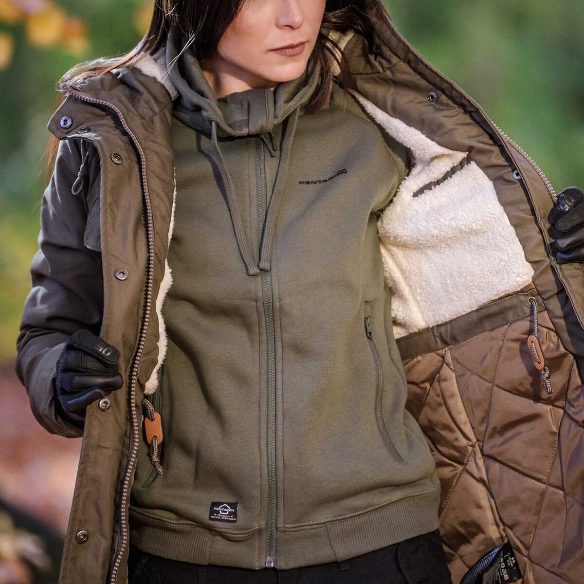 Pentagon Aphrodite Women's Sweater - Camo Green