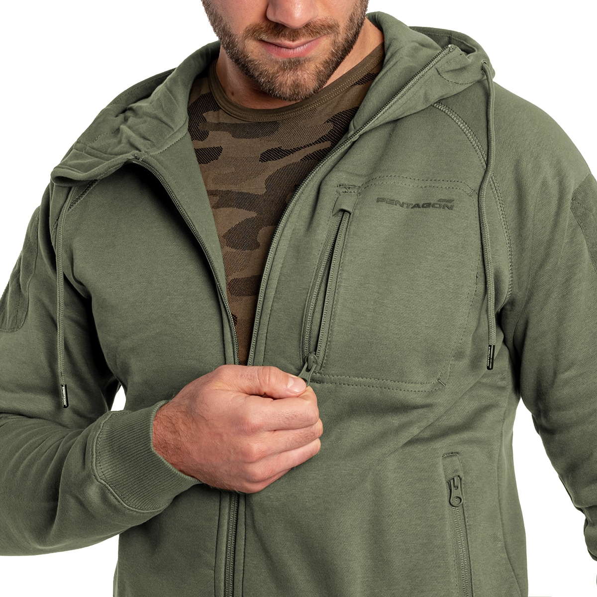 Pentagon Leonidas 2.0 Tactical Hoodie - Camo Green