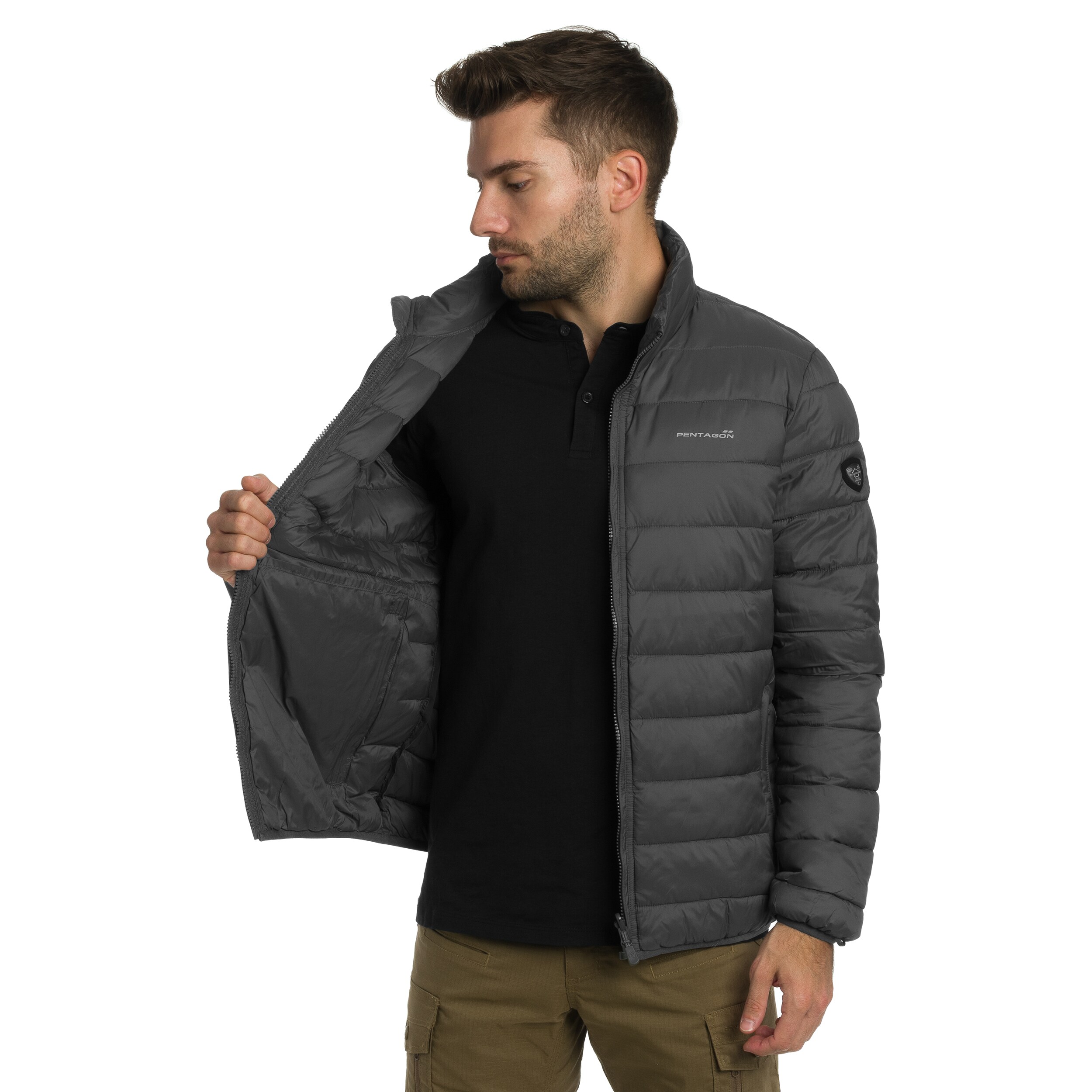 Veste Doudoune Pentagon Nucleus - Bleu Nuit (Midnight Blue) - Doublure Rembourrée Système MJC Respirant