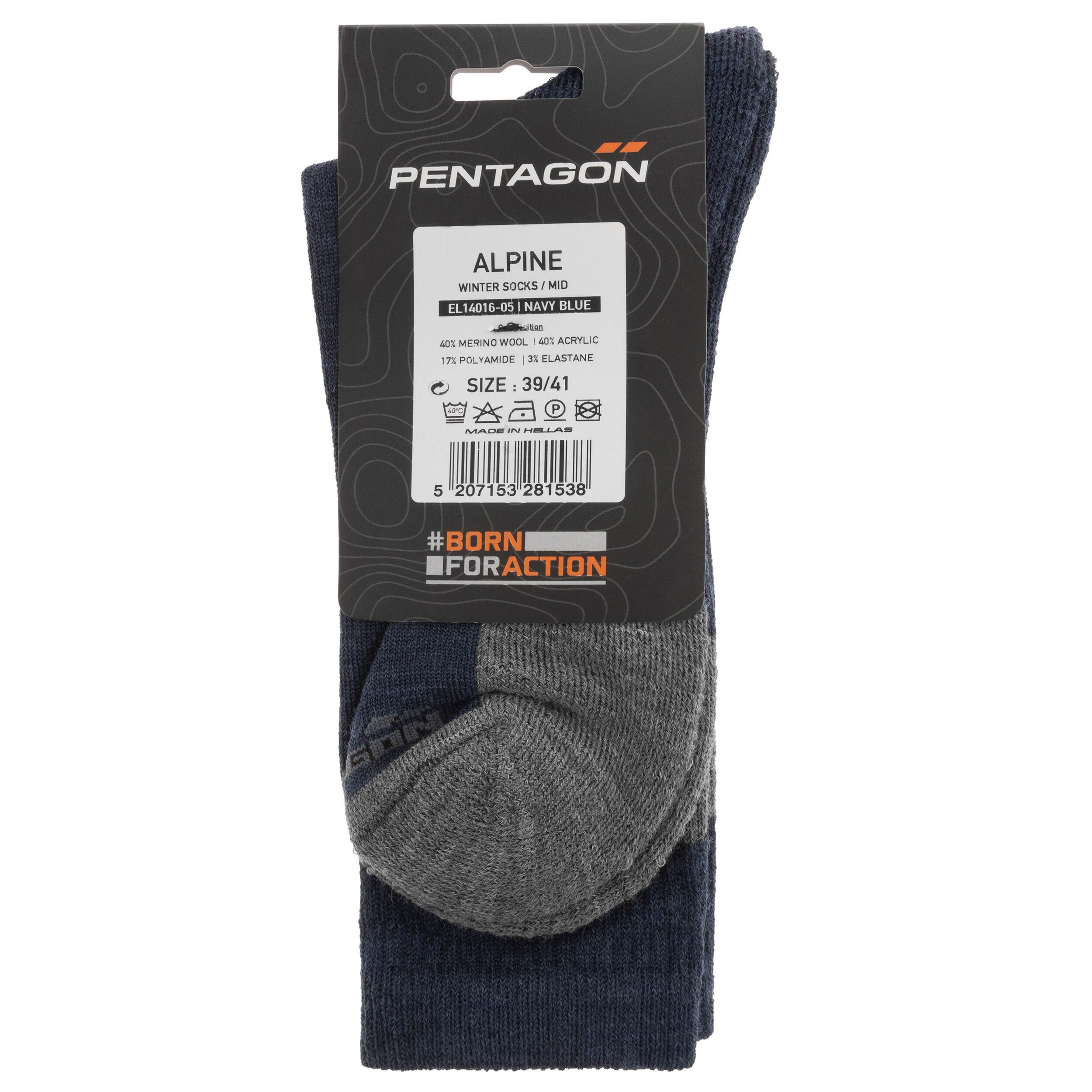Pentagon Alpine Merino Medium Socks - Navy Blue