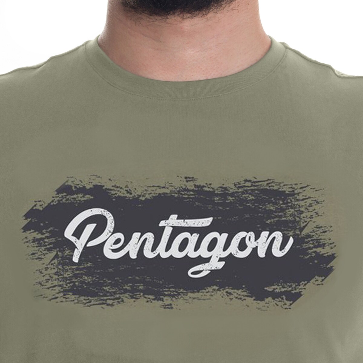 Pentagon Grunge T-shirt - Olive Green