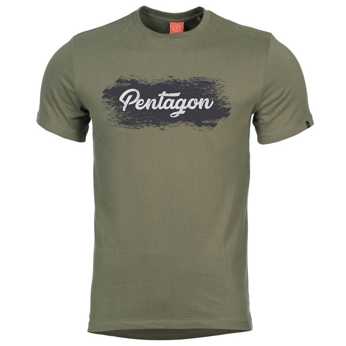 Pentagon Grunge T-shirt - Olive Green