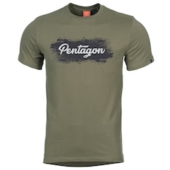 Pentagon Grunge T-shirt - Olive Green