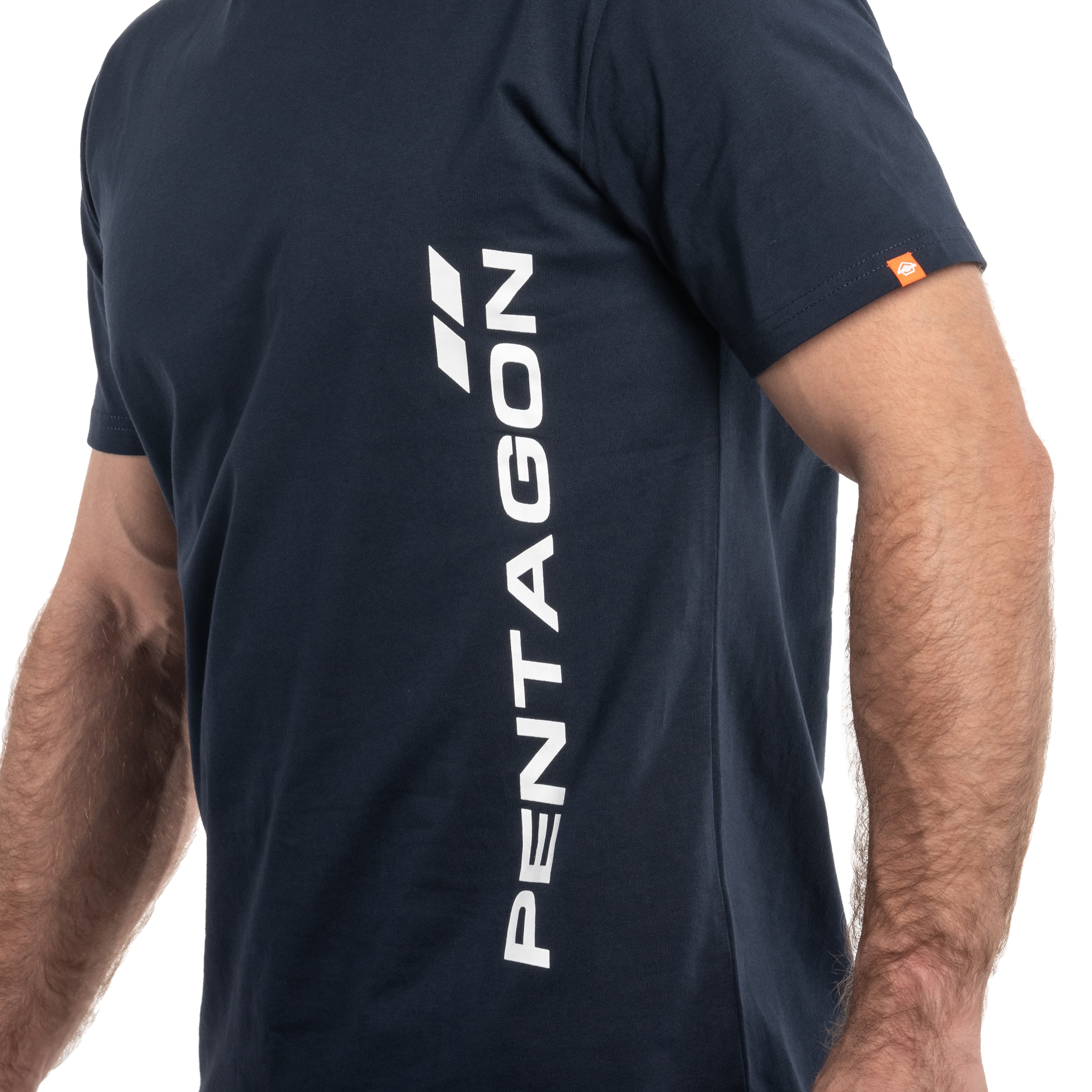 Pentagon Vertical T-shirt - Midnight Blue