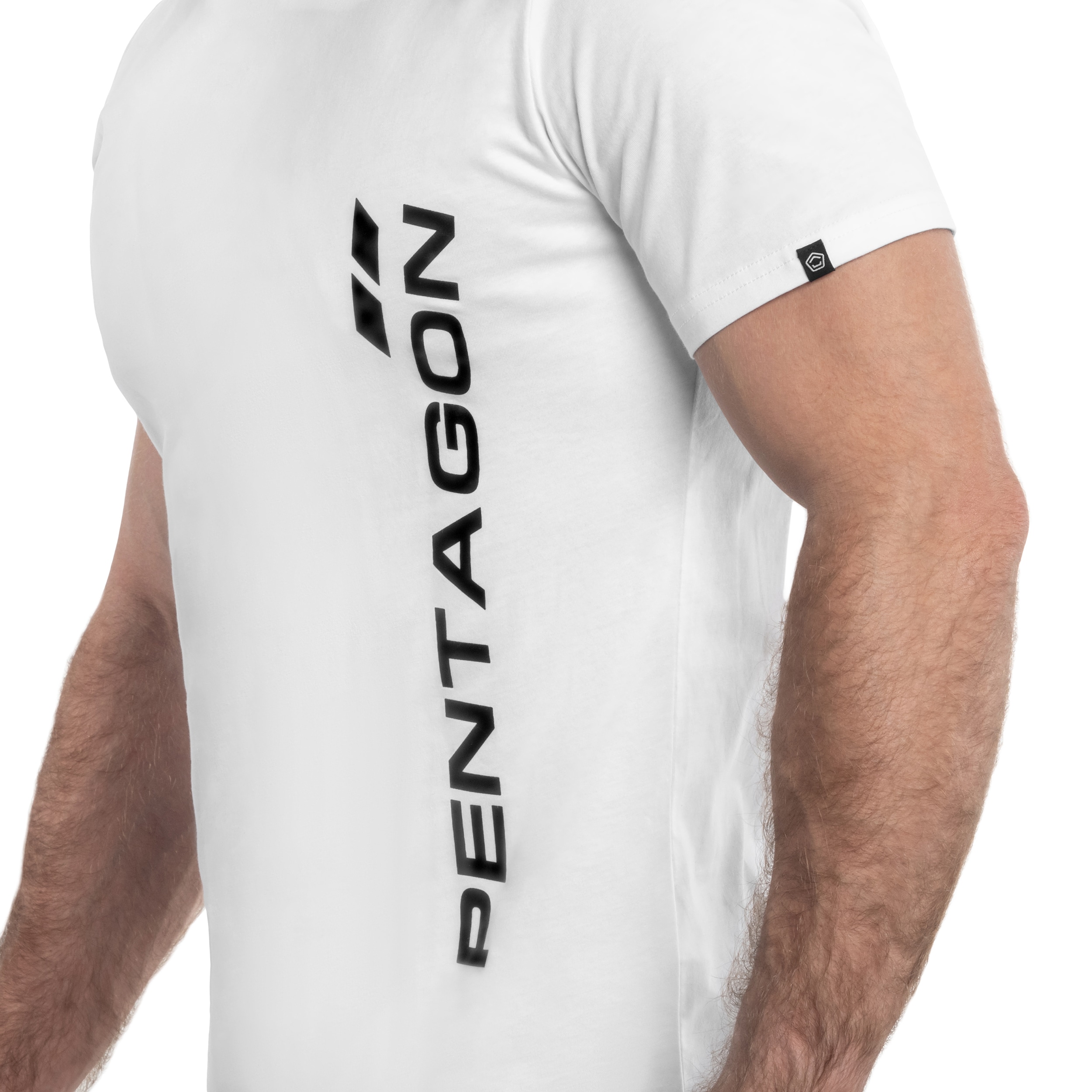 Pentagon Vertical T-shirt - White