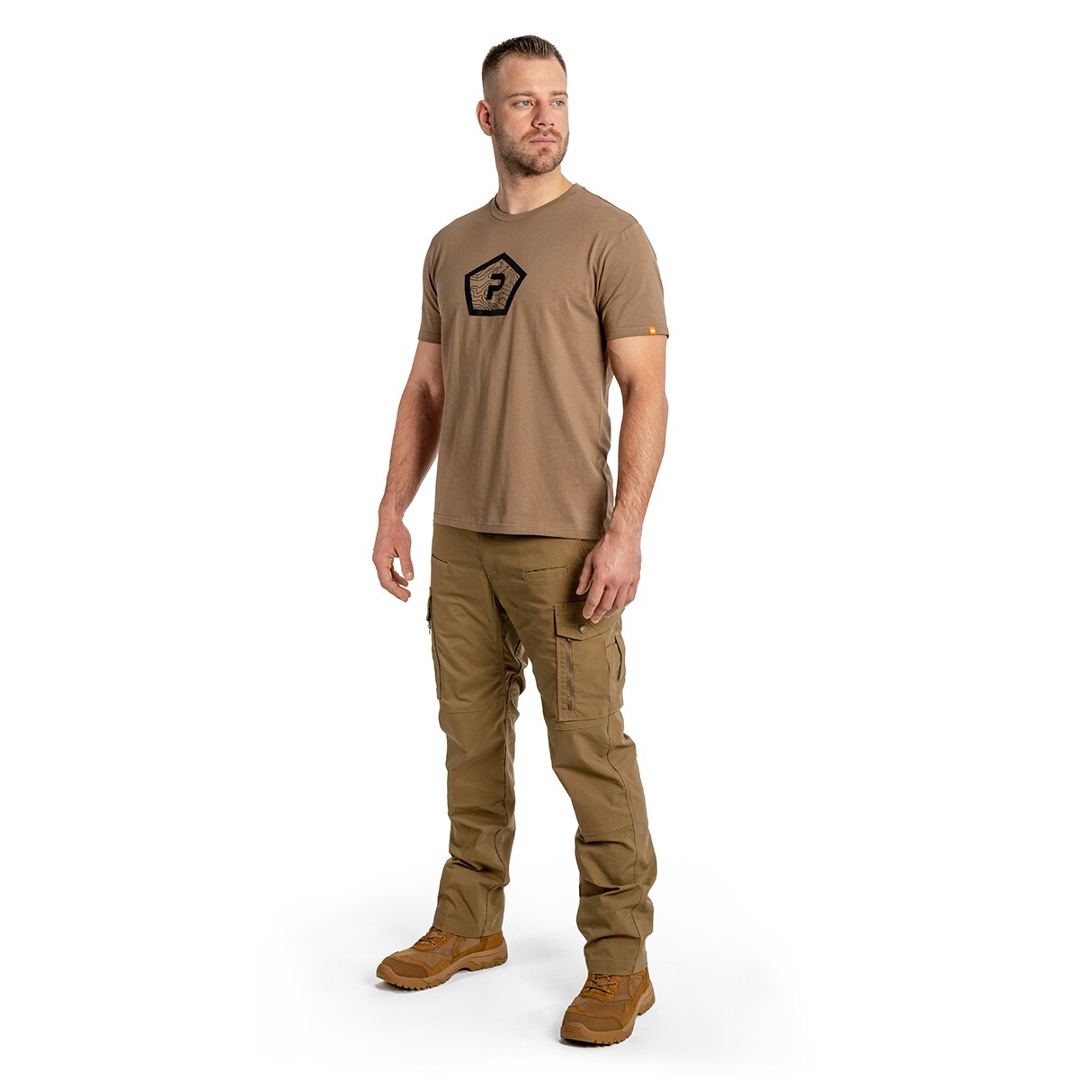 Pentagon Shape T-Shirt - Coyote