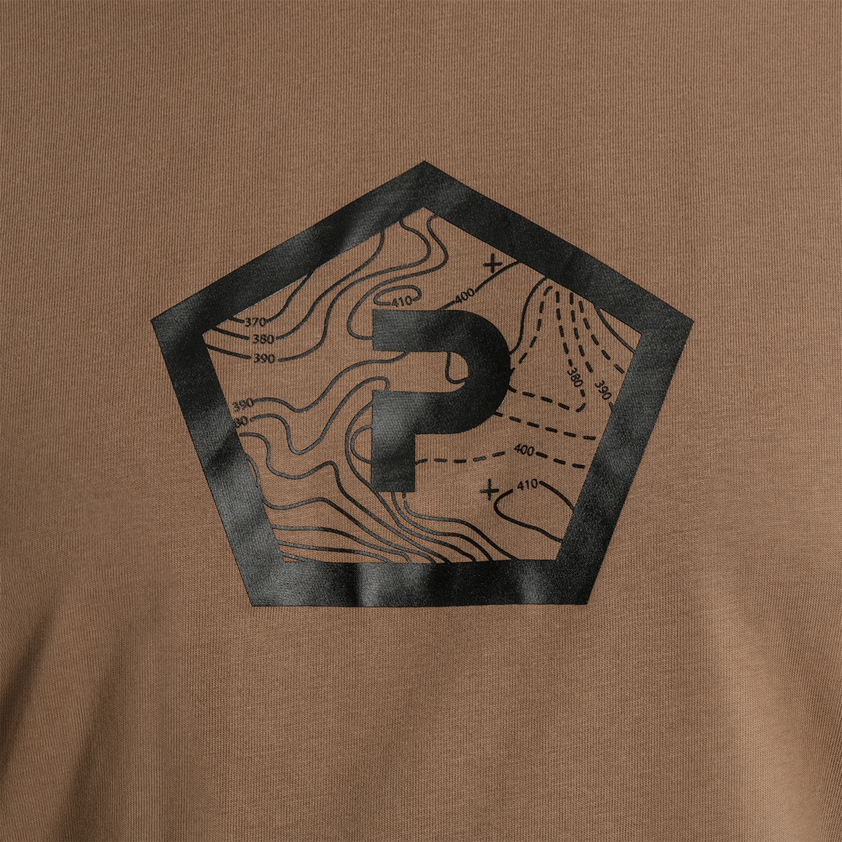 Pentagon Shape T-Shirt - Coyote