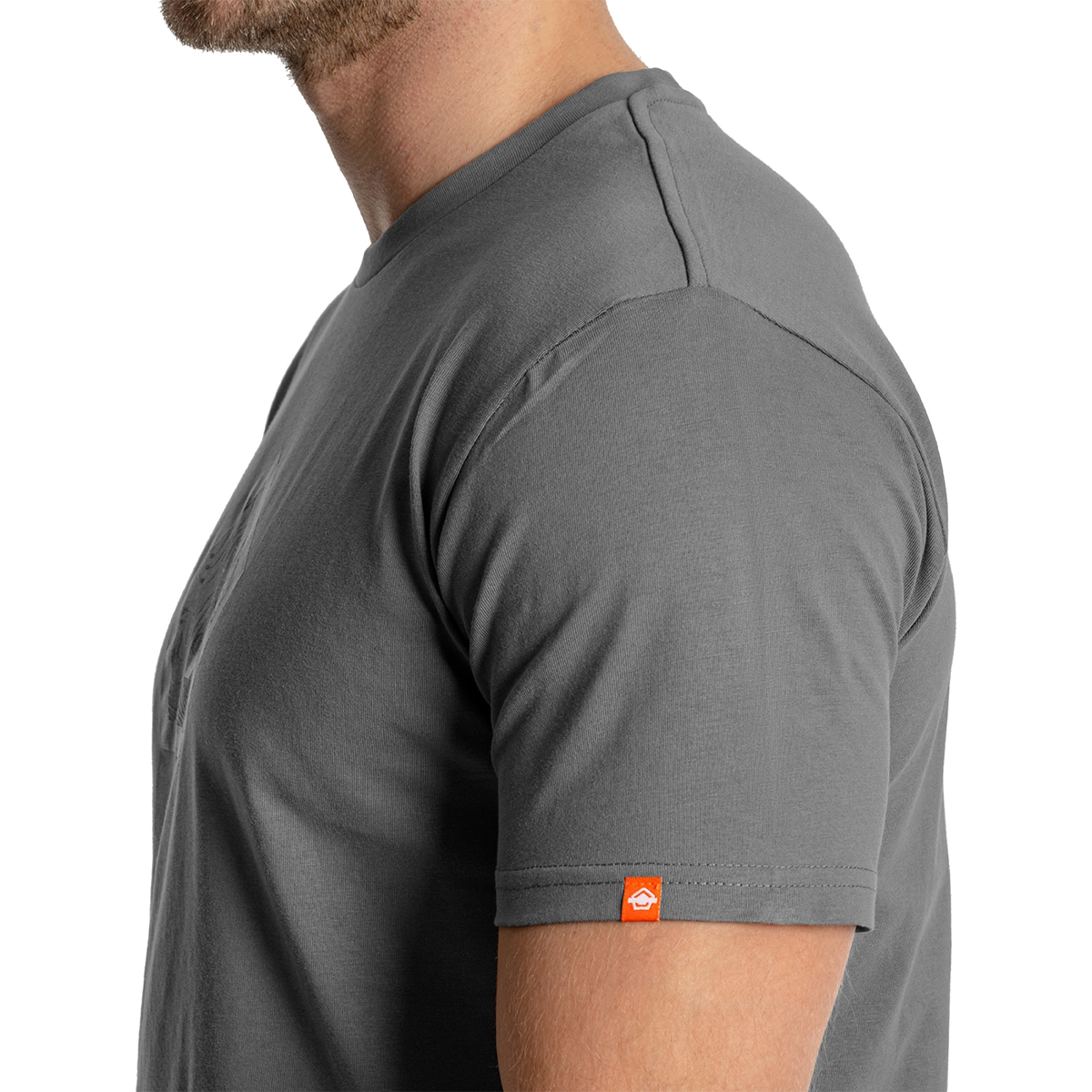 Pentagon Shape T-Shirt - Wolf Grey