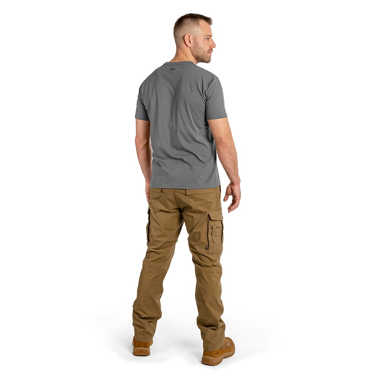 Pentagon Shape T-Shirt - Wolf Grey