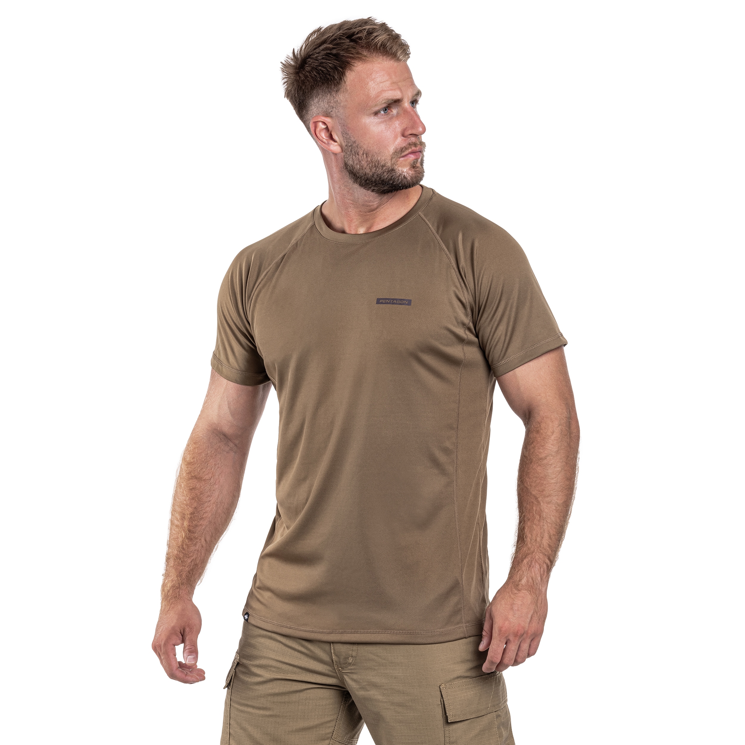 【SALE】 - Shock Body Pentagon T-shirt Thermo-active Coyote Buy - トップス