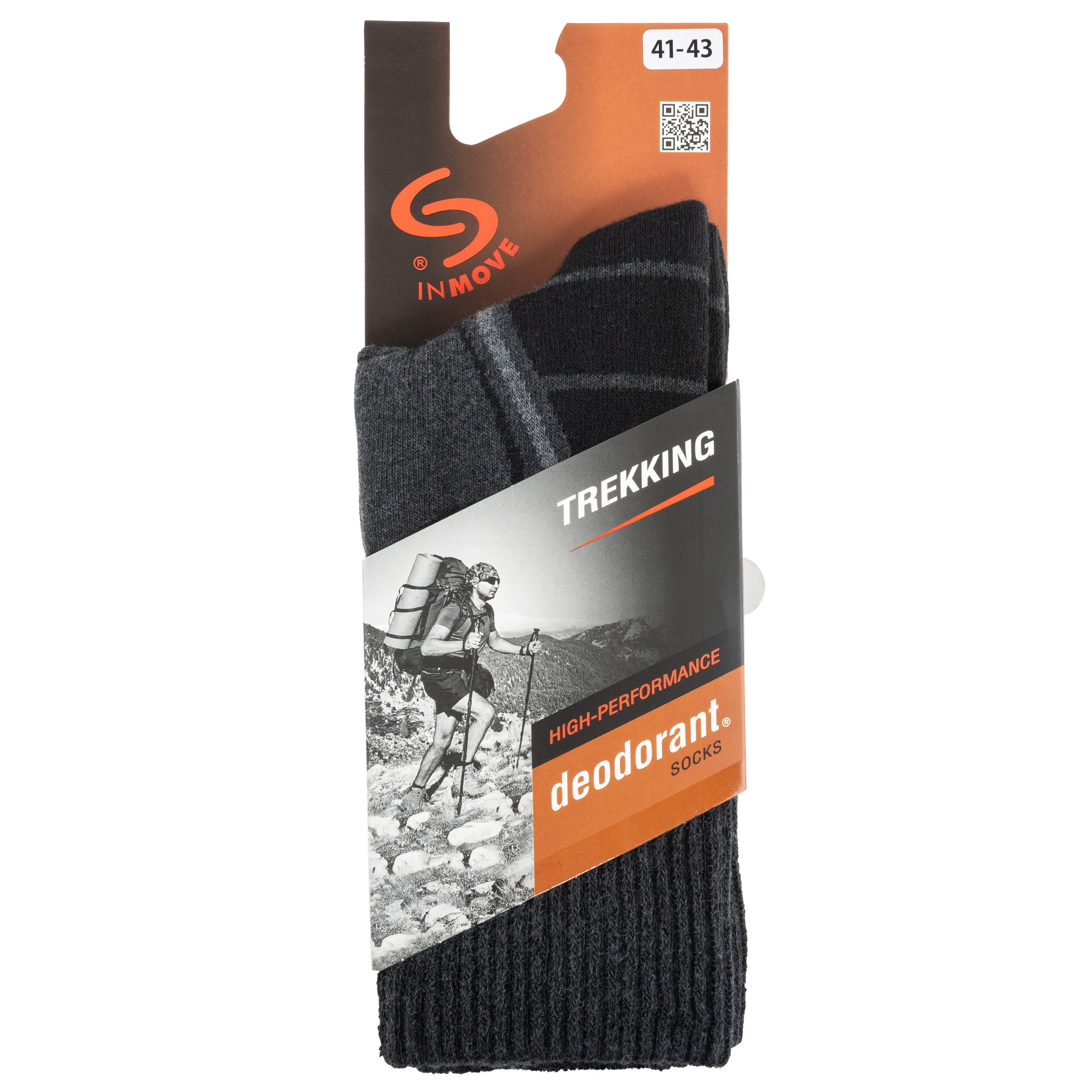 INMOVE Trekking Deodorant Socks - Antracyt/Grafit