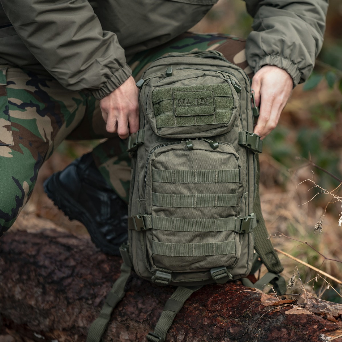 Pictured is the Mil-Tec Small Assault Pack 20 l backpack