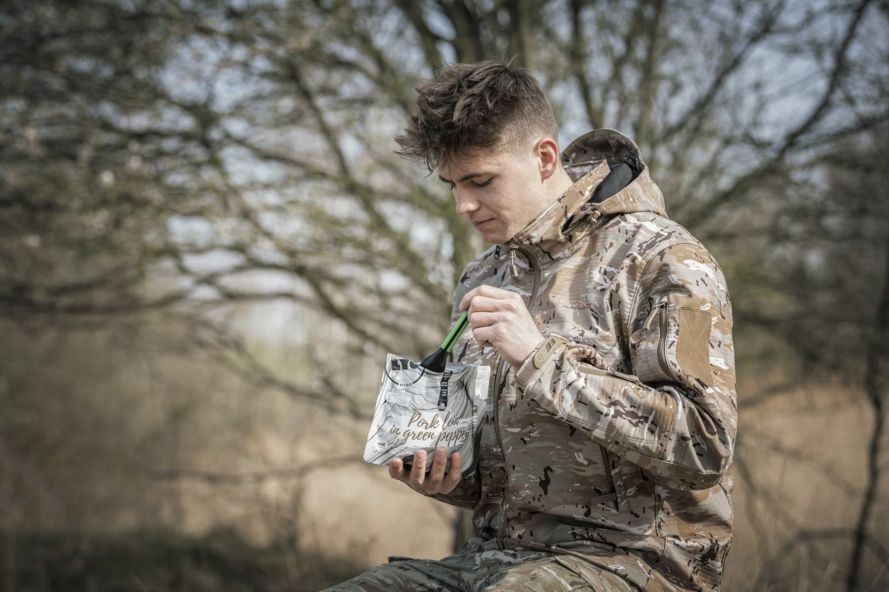 Freeze-dried food in the field