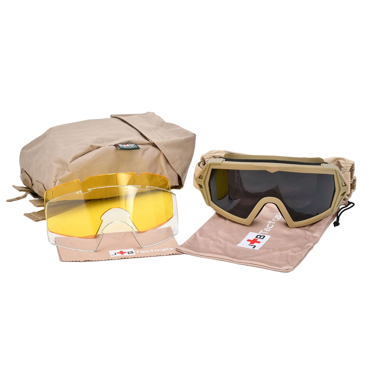JB Tacticals Antifog UV taktiset suojalasit - Desert