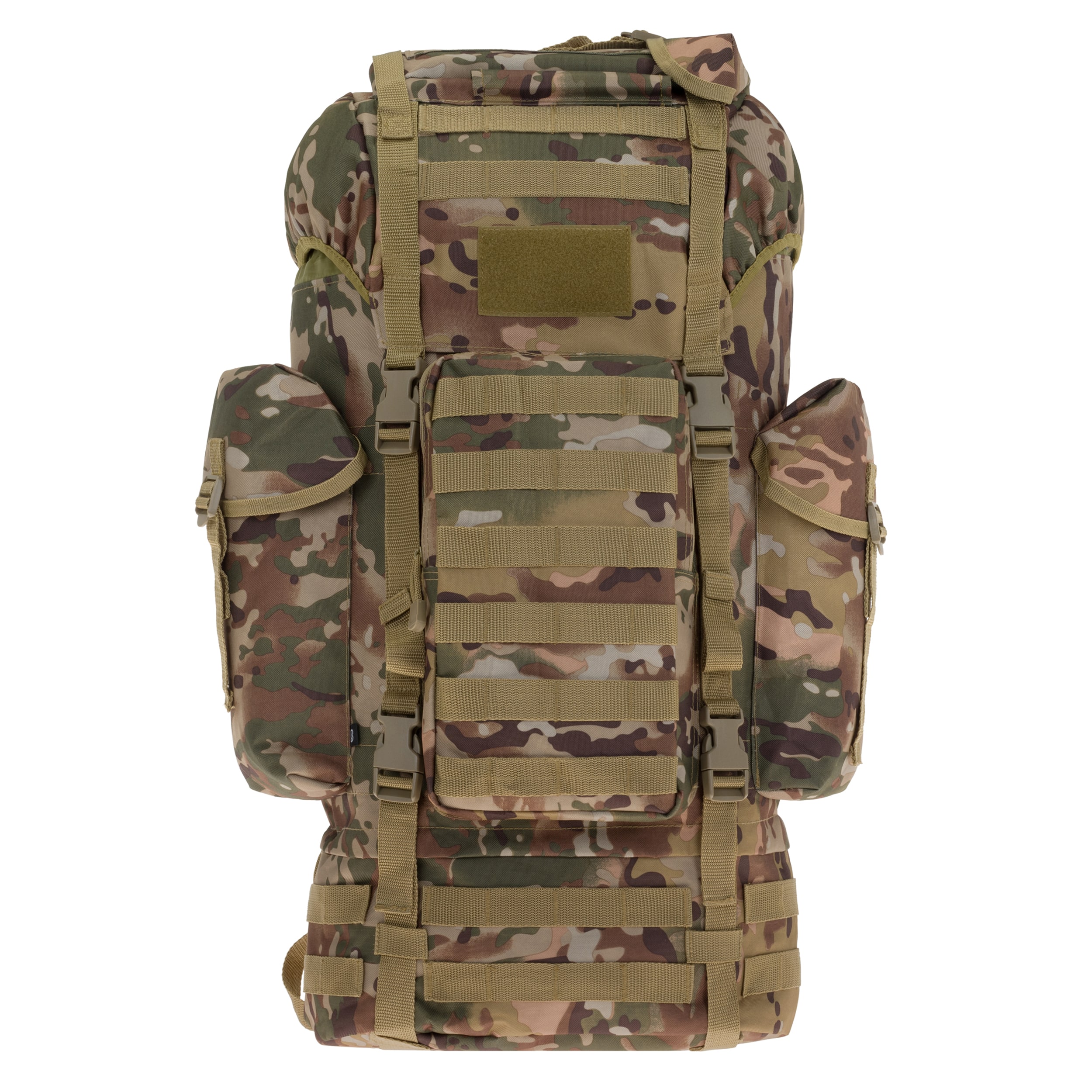 Brandit Kampfrucksack MOLLE 65 l Reppu - Arid MC Camo