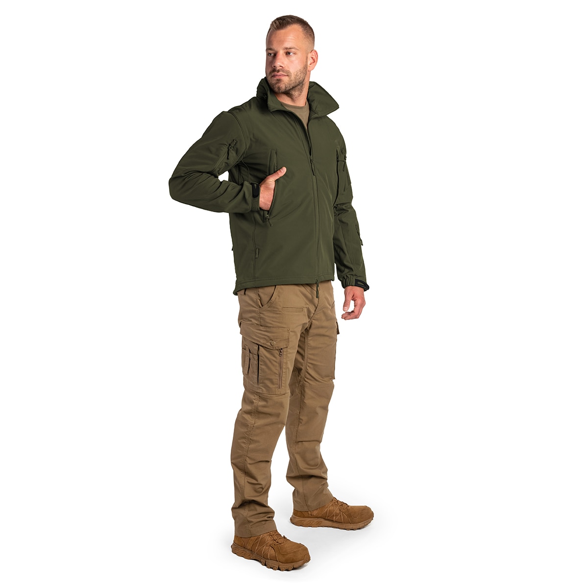 Highlander Forces Tactical Softshell - Olive -takki
