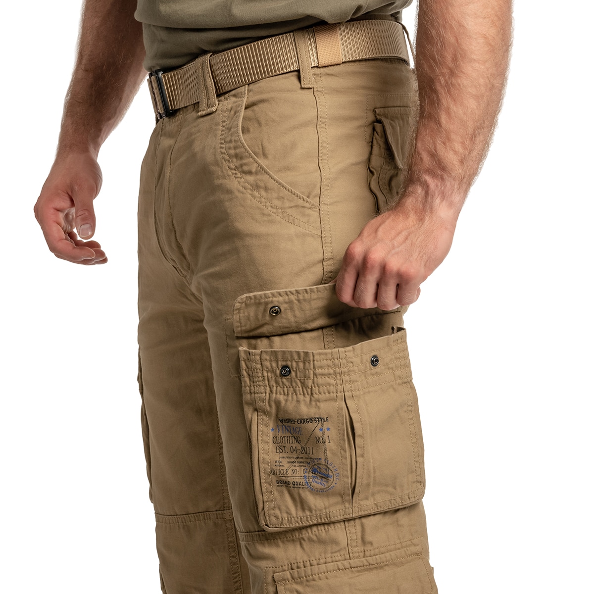 Brandit Pure Slim Fit Housut - Coyote