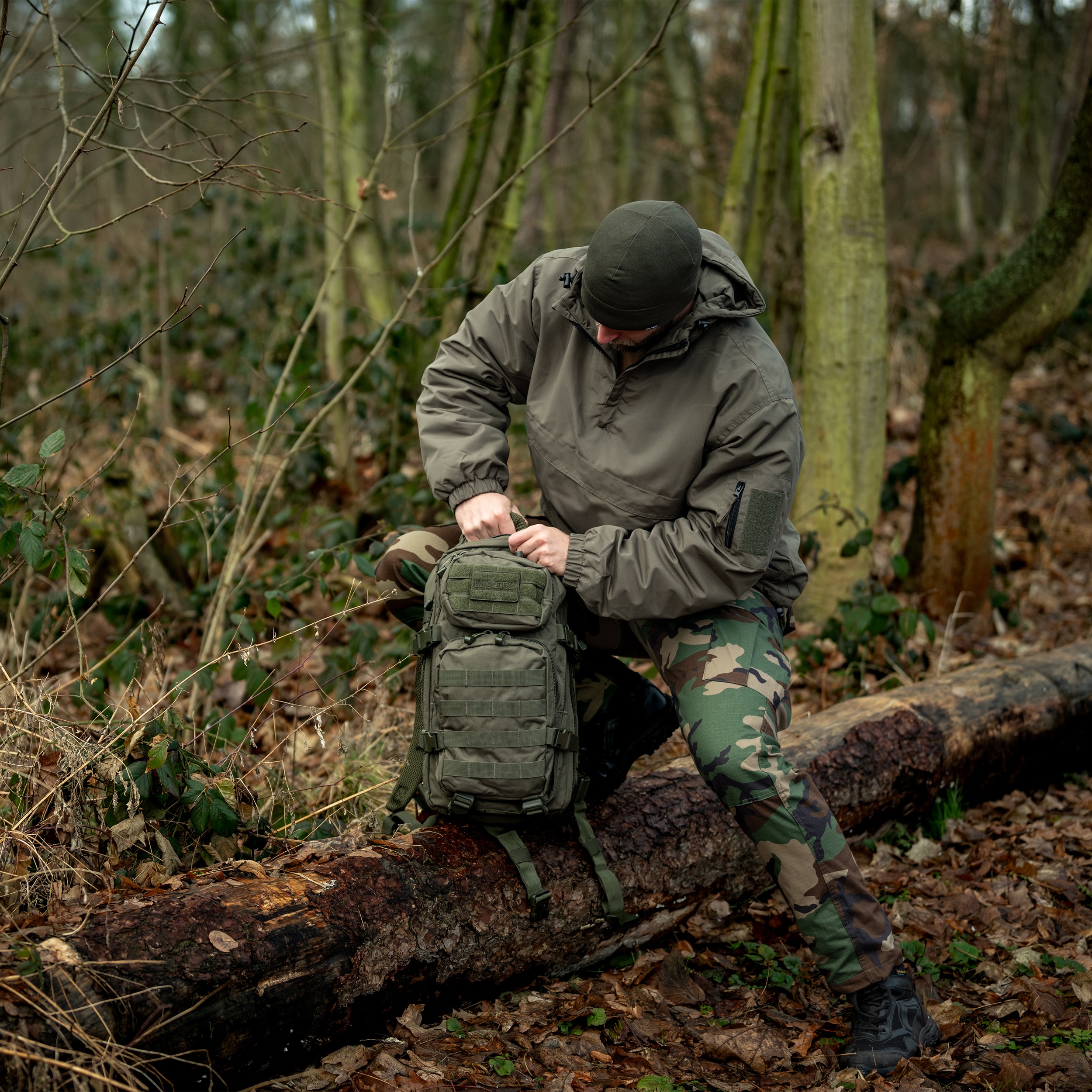 Mil-Tec Assault Pack Small 20 l reppu - Olive