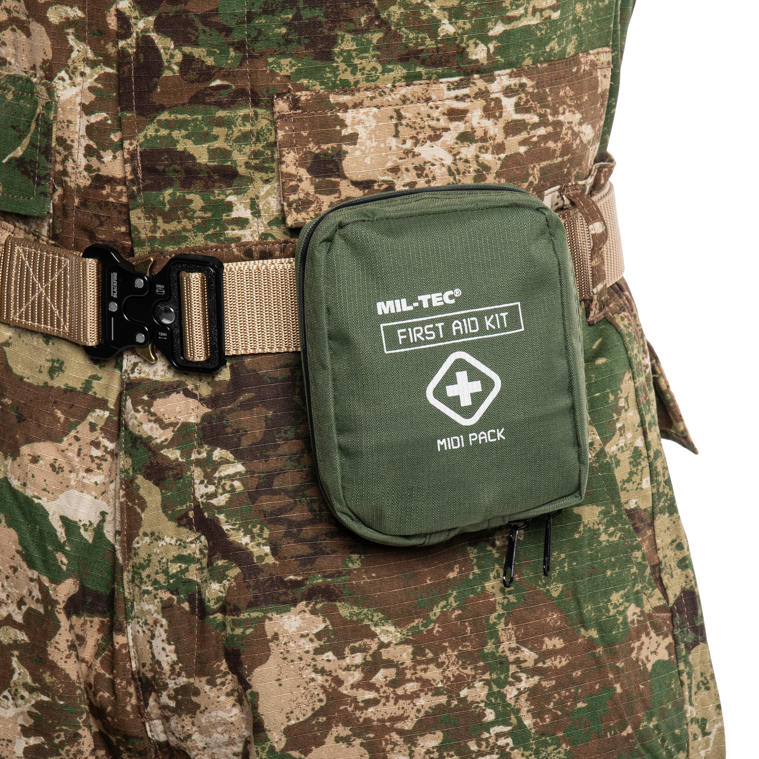 Mil-Tec First Aid Kit Midi Pack Ensiapupakkaus - Olive