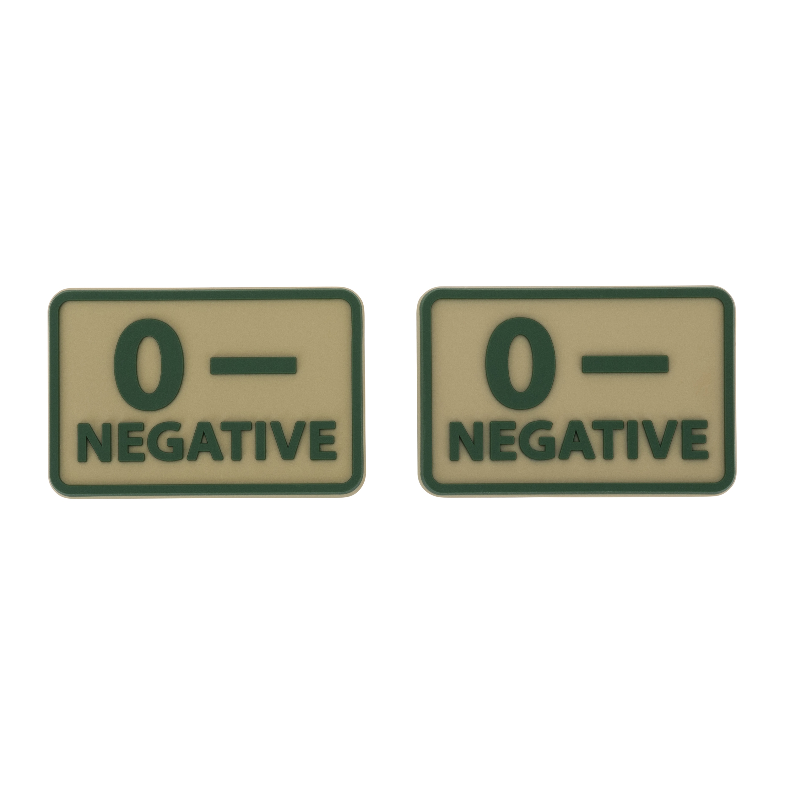 Veriryhmäembleemi 0 Rh- 2 kpl - Khaki