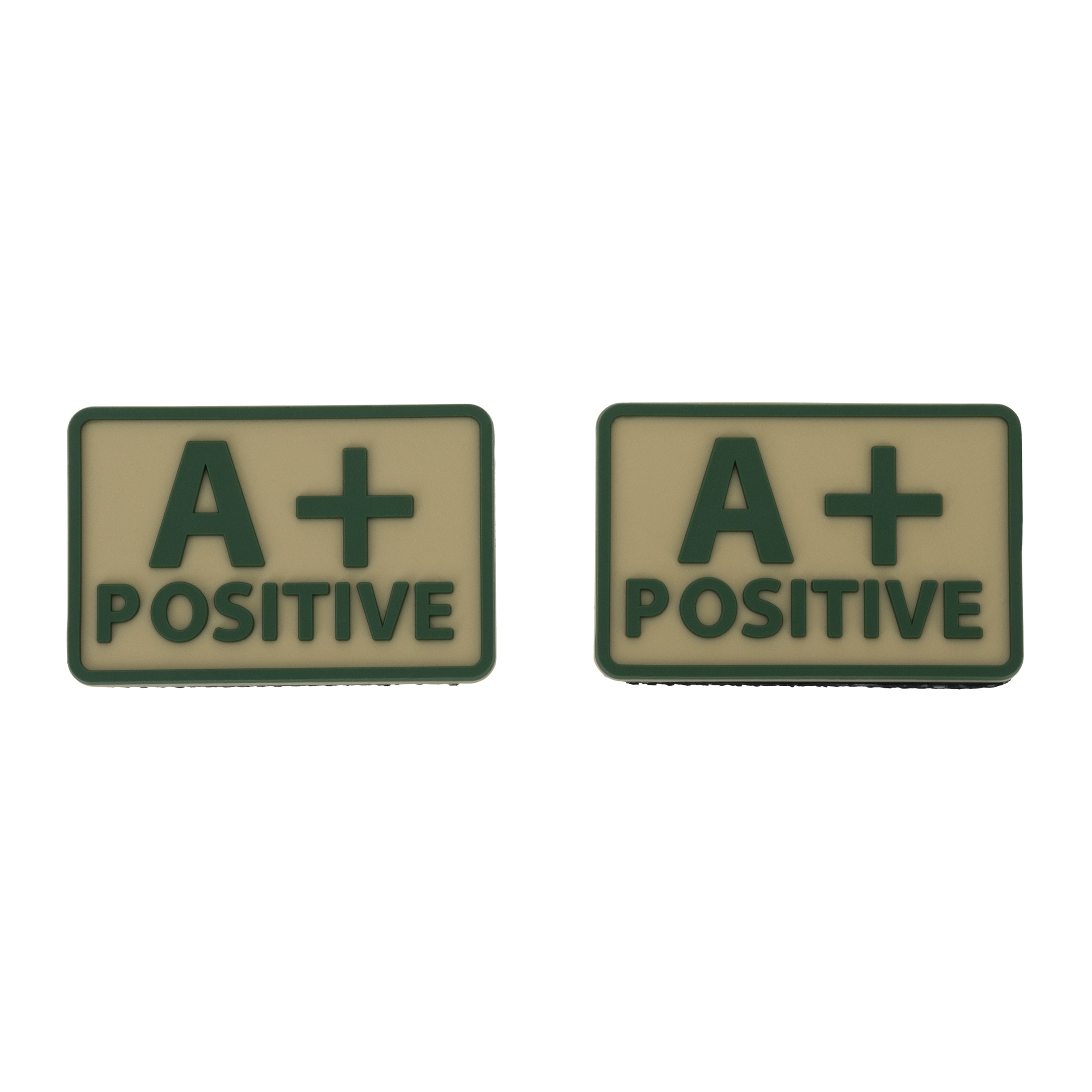 A Rh+ Veriryhmämerkki 2 kpl - Khaki