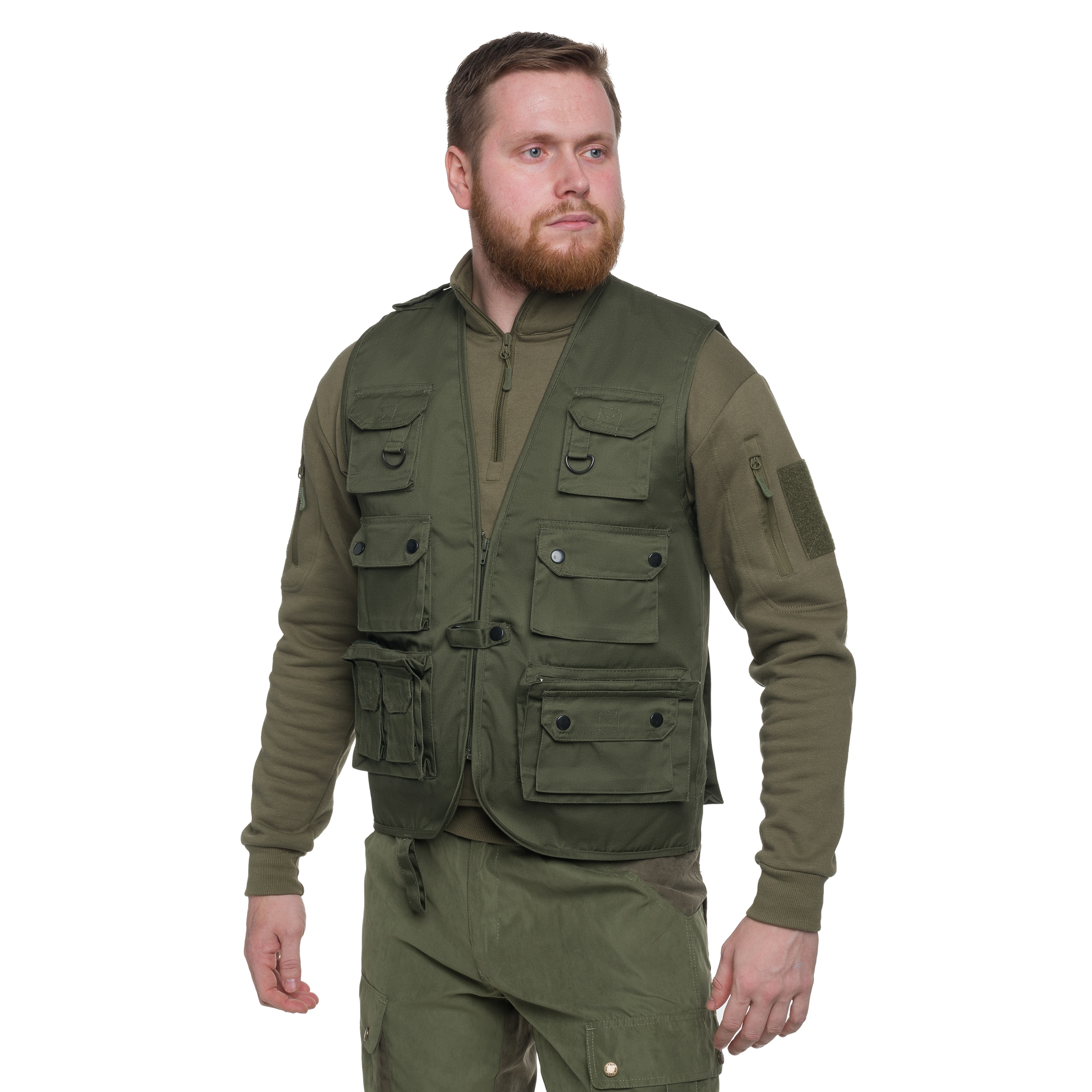 Mil-Tec Hunt & Fishing Mesh Liivi - Olive