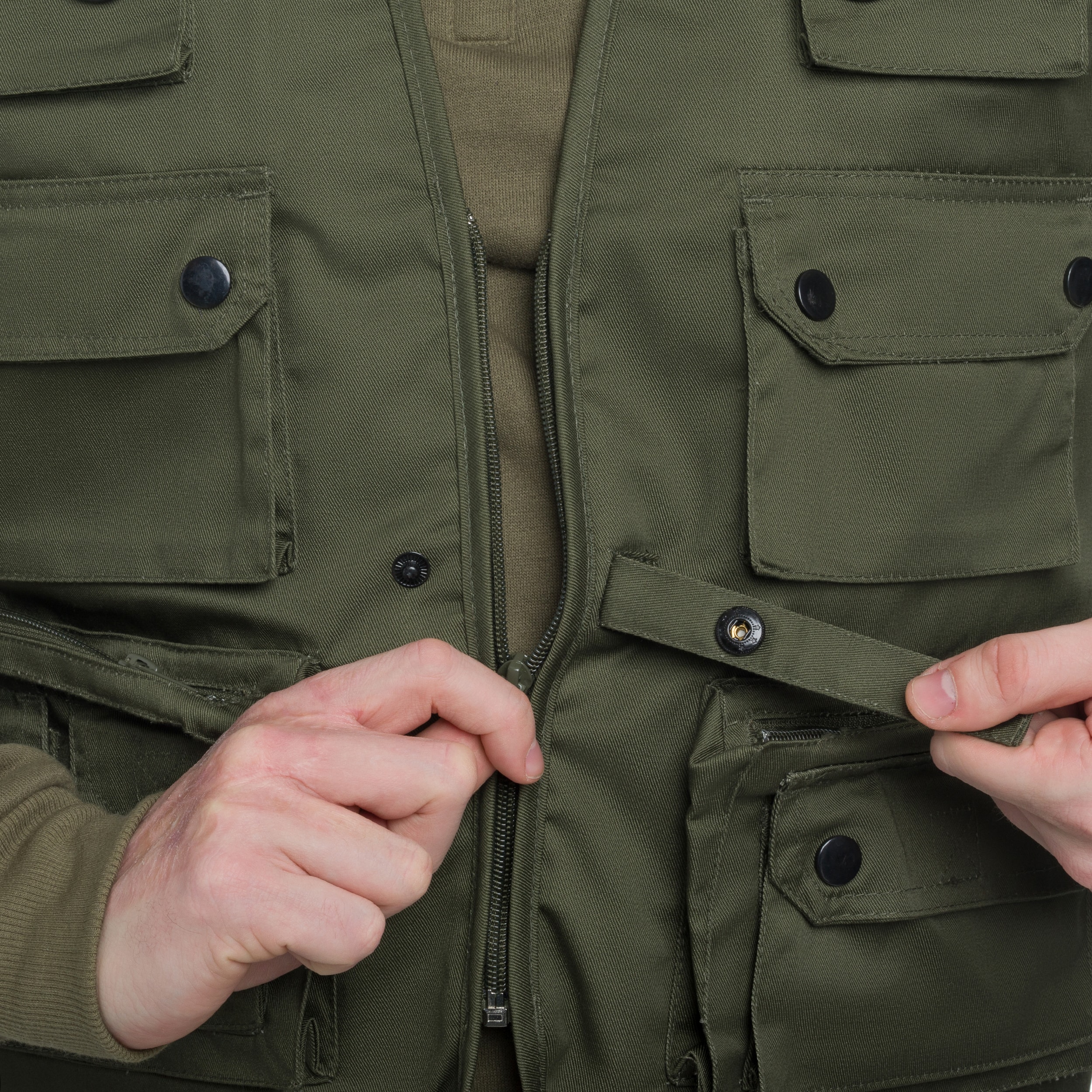 Mil-Tec Hunt & Fishing Mesh Liivi - Olive