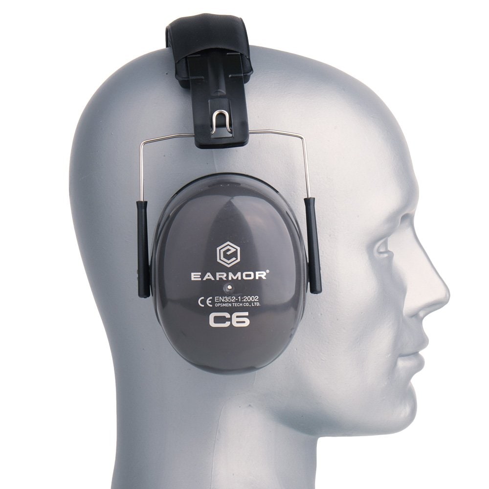 Earmor C6 28 NRR Passiiviset Kuulosuojaimet - Gray