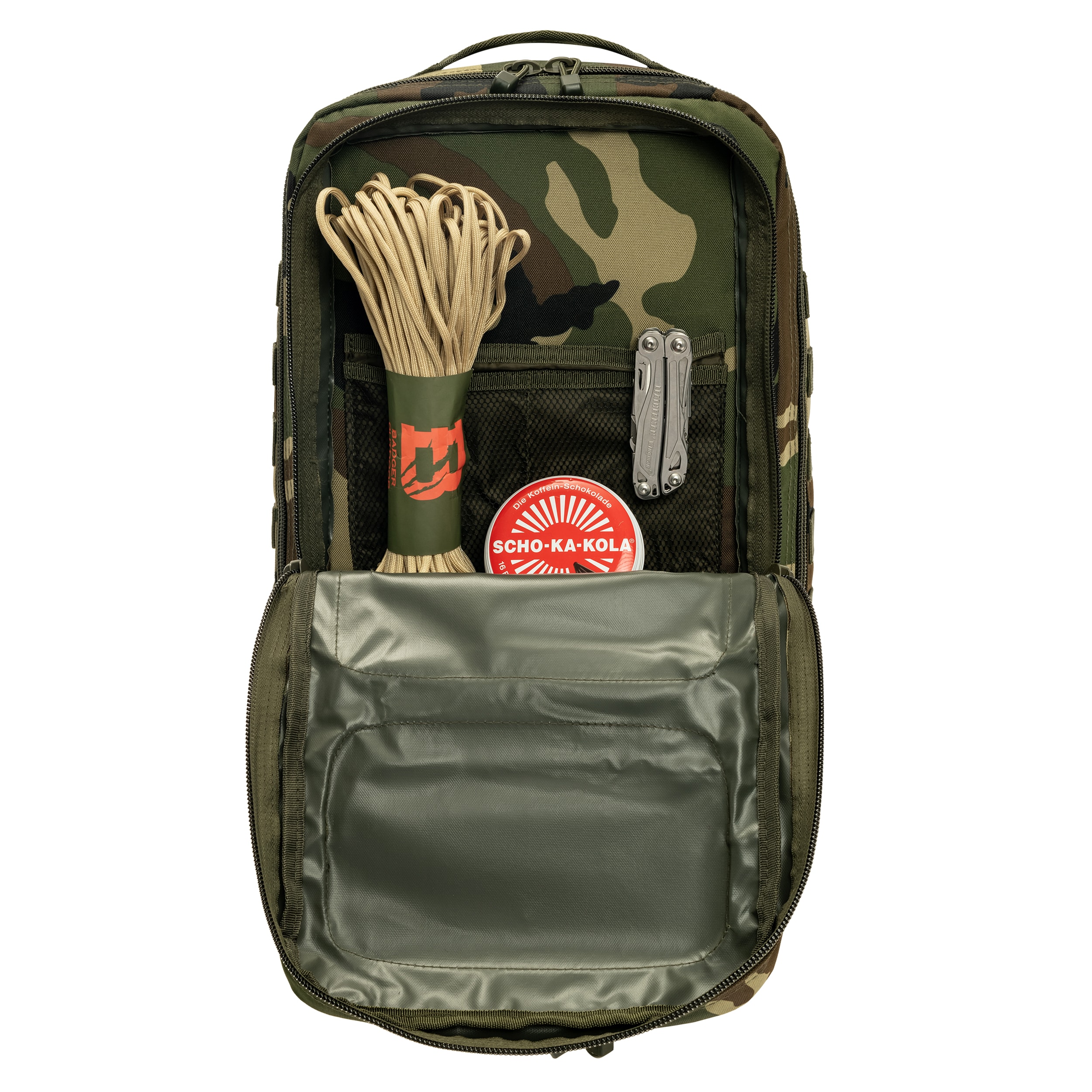 Mil-Tec Assault Pack Large 36 l Reppu - Woodland