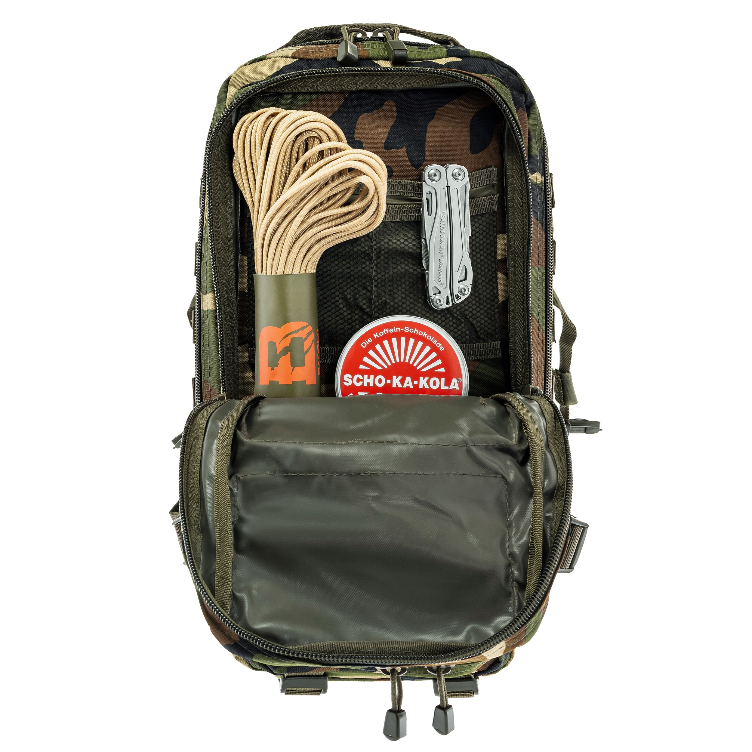 Mil-Tec Assault Pack Small Reppu 20 l - Woodland