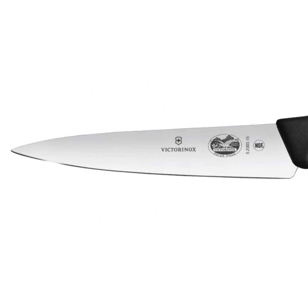 Victorinox Black Keittiöveitsi leveällä terällä 15 cm