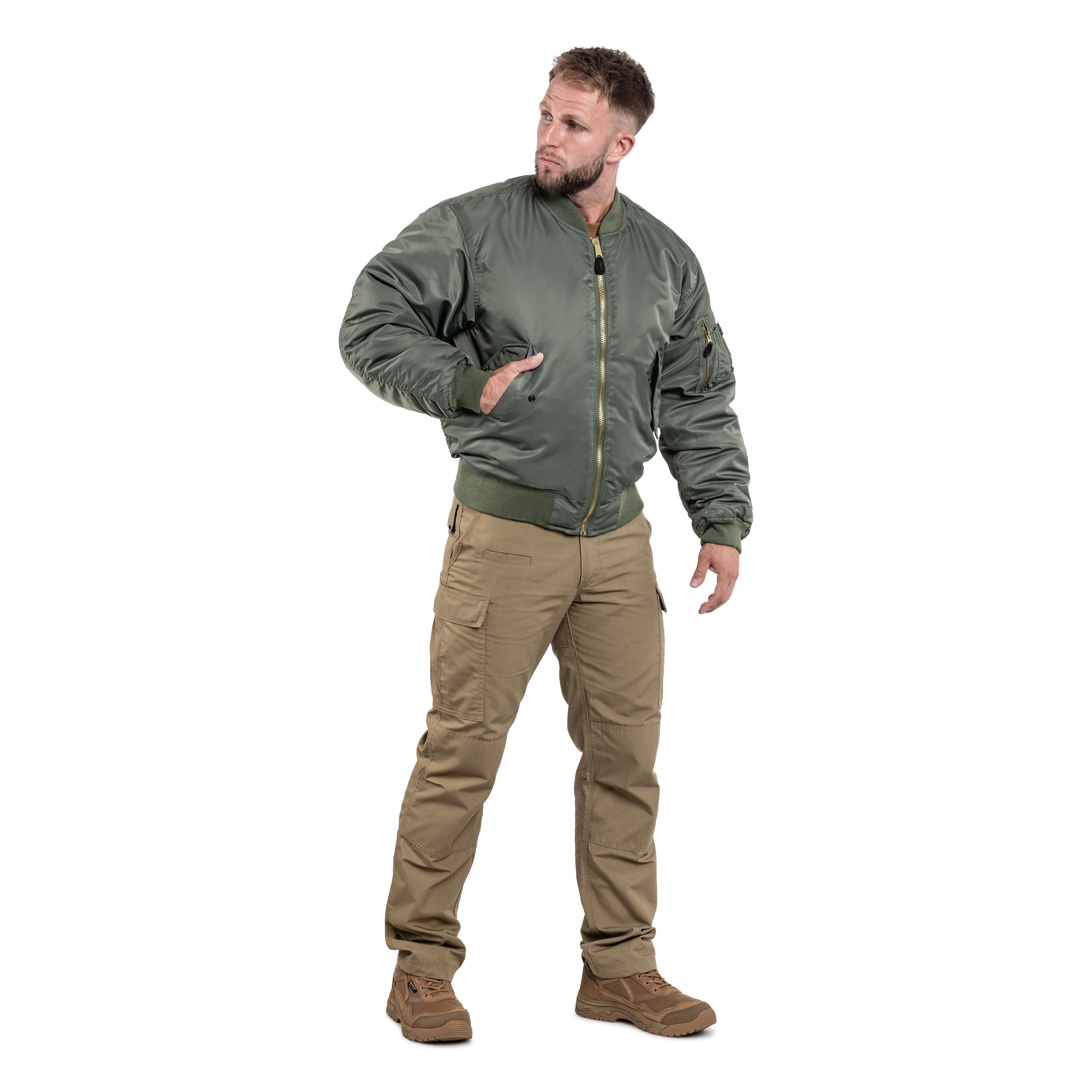 Mil-Tec MA-1 Flyers Basic -takki - Olive