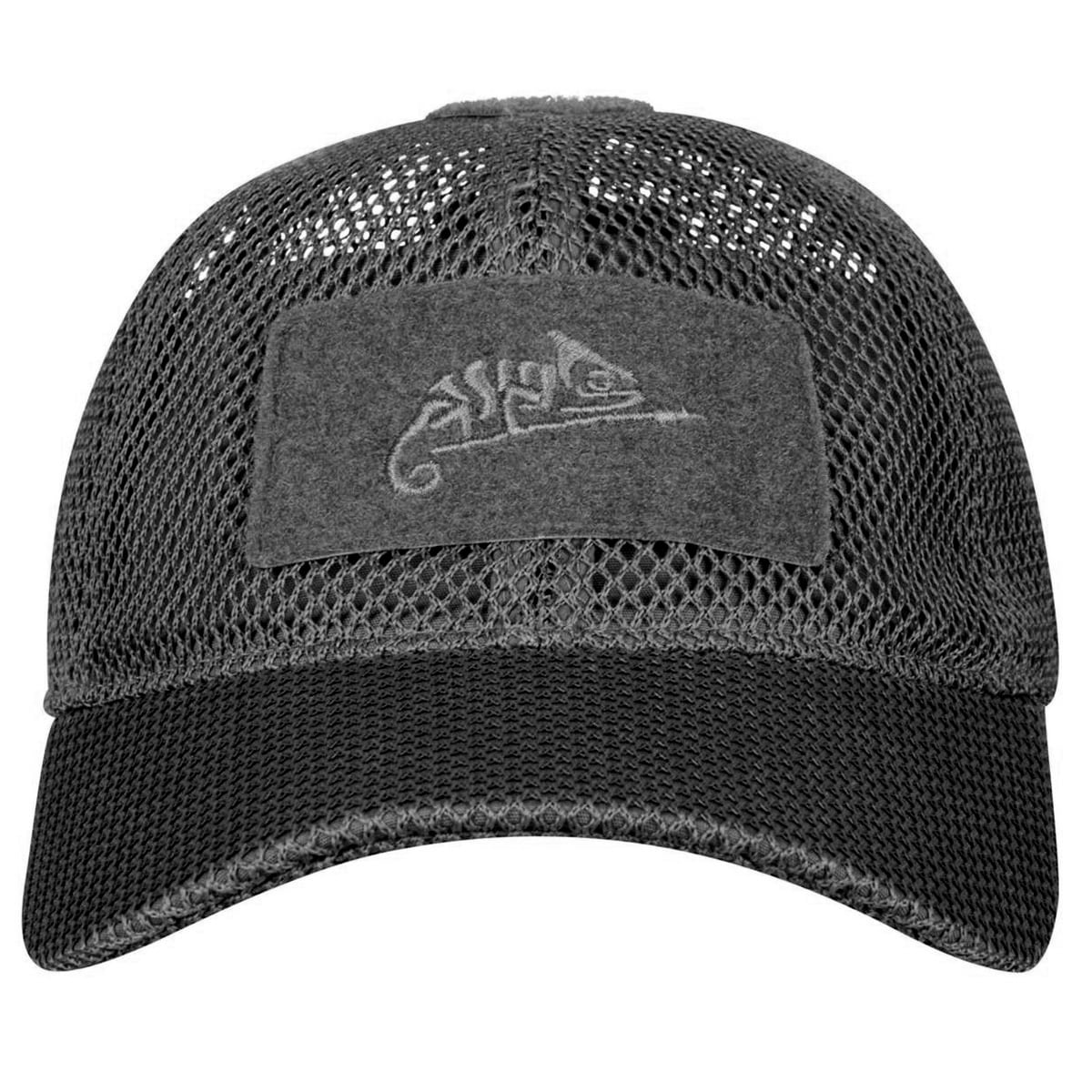 Helikon-Tex Mesh Lippalakki tarranauhalla - Black