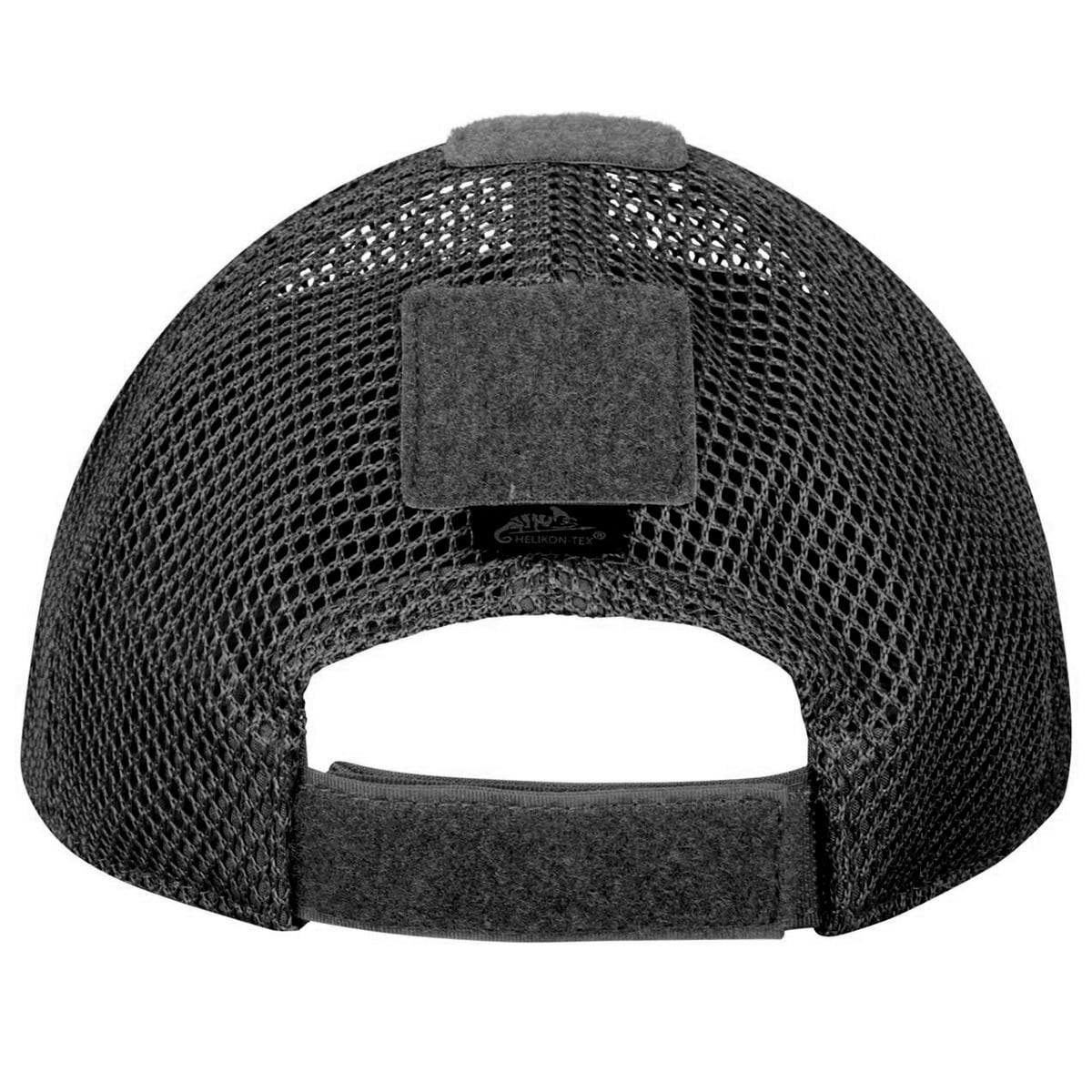 Helikon-Tex Mesh Lippalakki tarranauhalla - Black