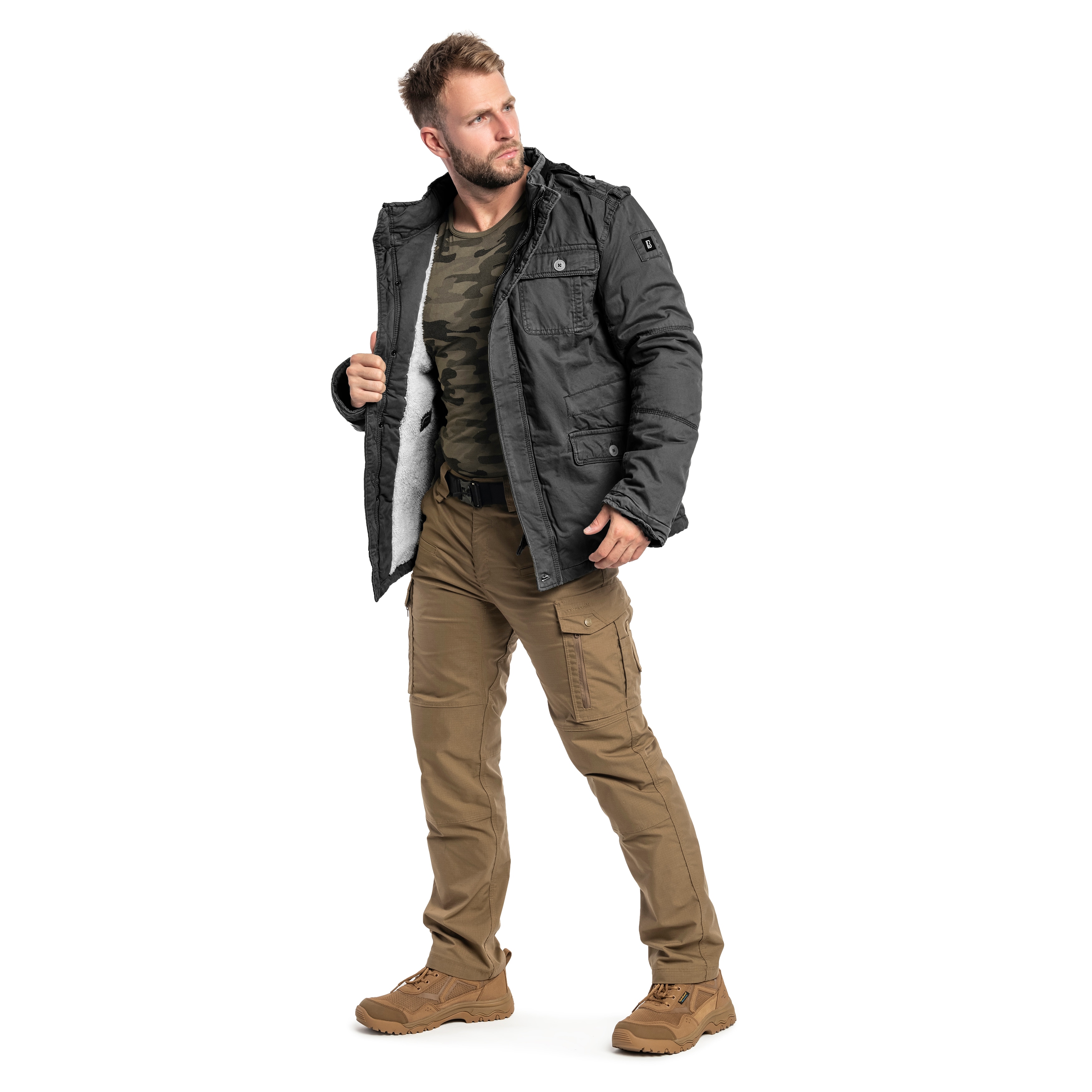 Brandit Britannia Winter Takki - Black