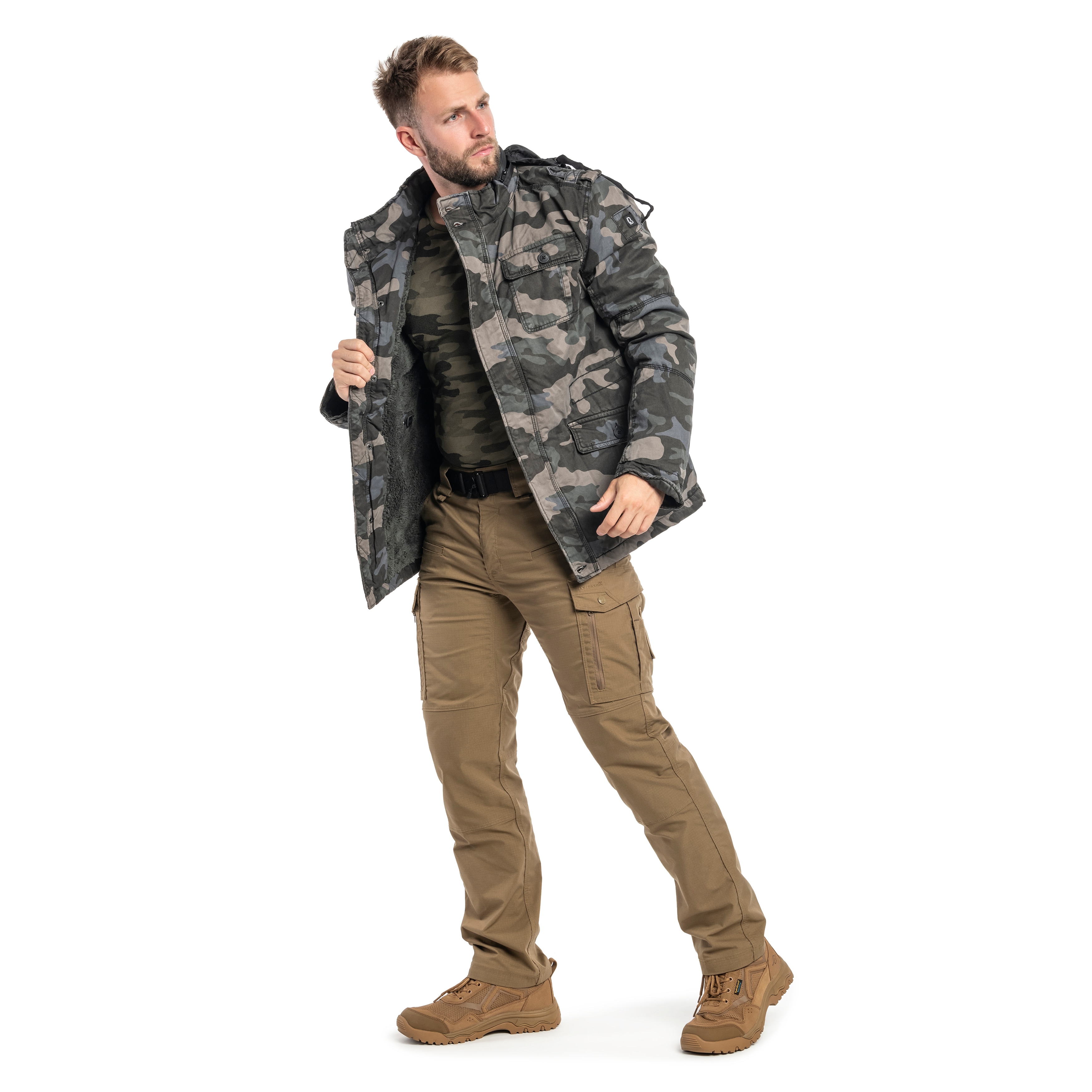 Brandit Britannia Winter Takki - Dark Camo