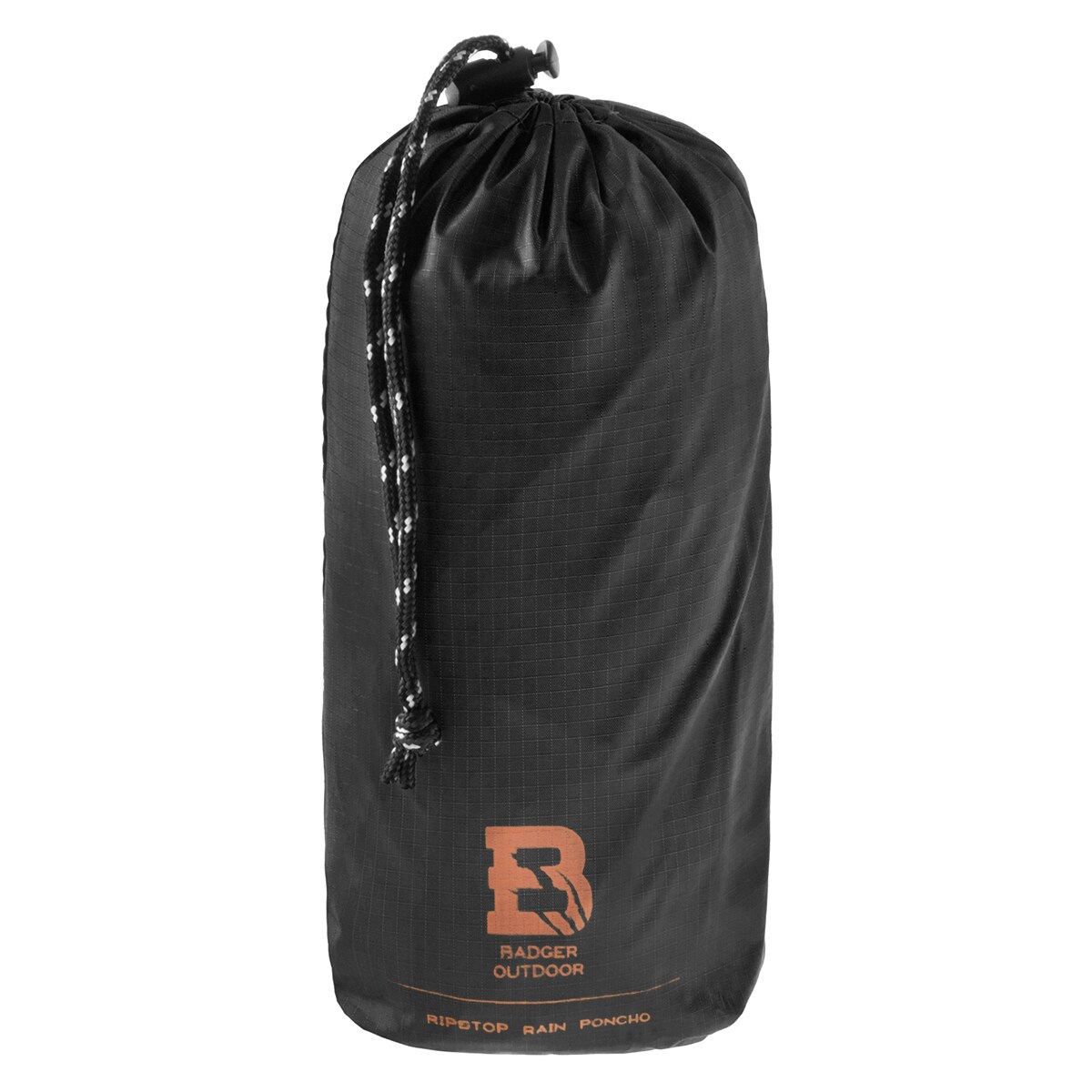 Badger Outdoor Rain Poncho Ripstop - Black