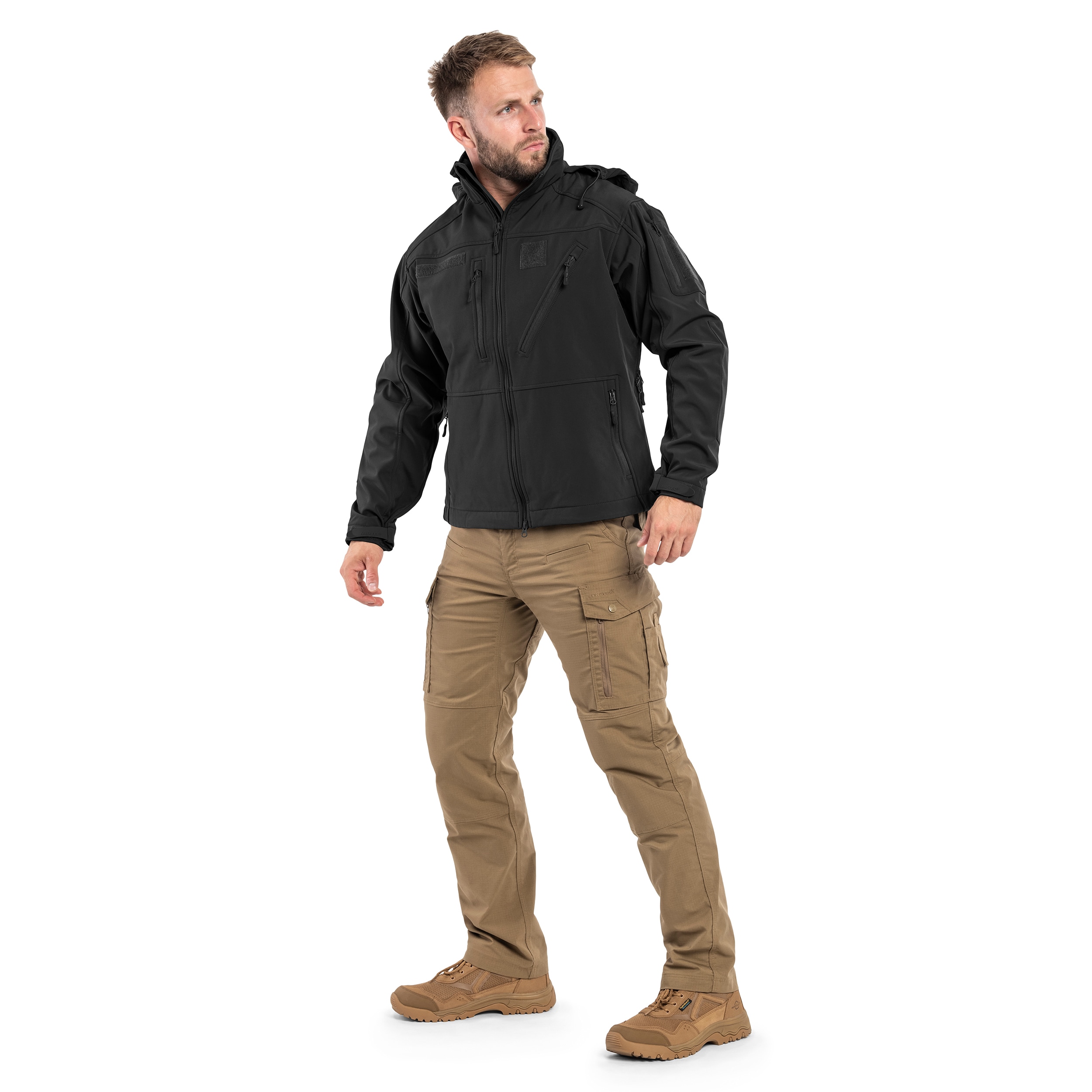Mil-Tec SCU 14 Softshell-takki - Black