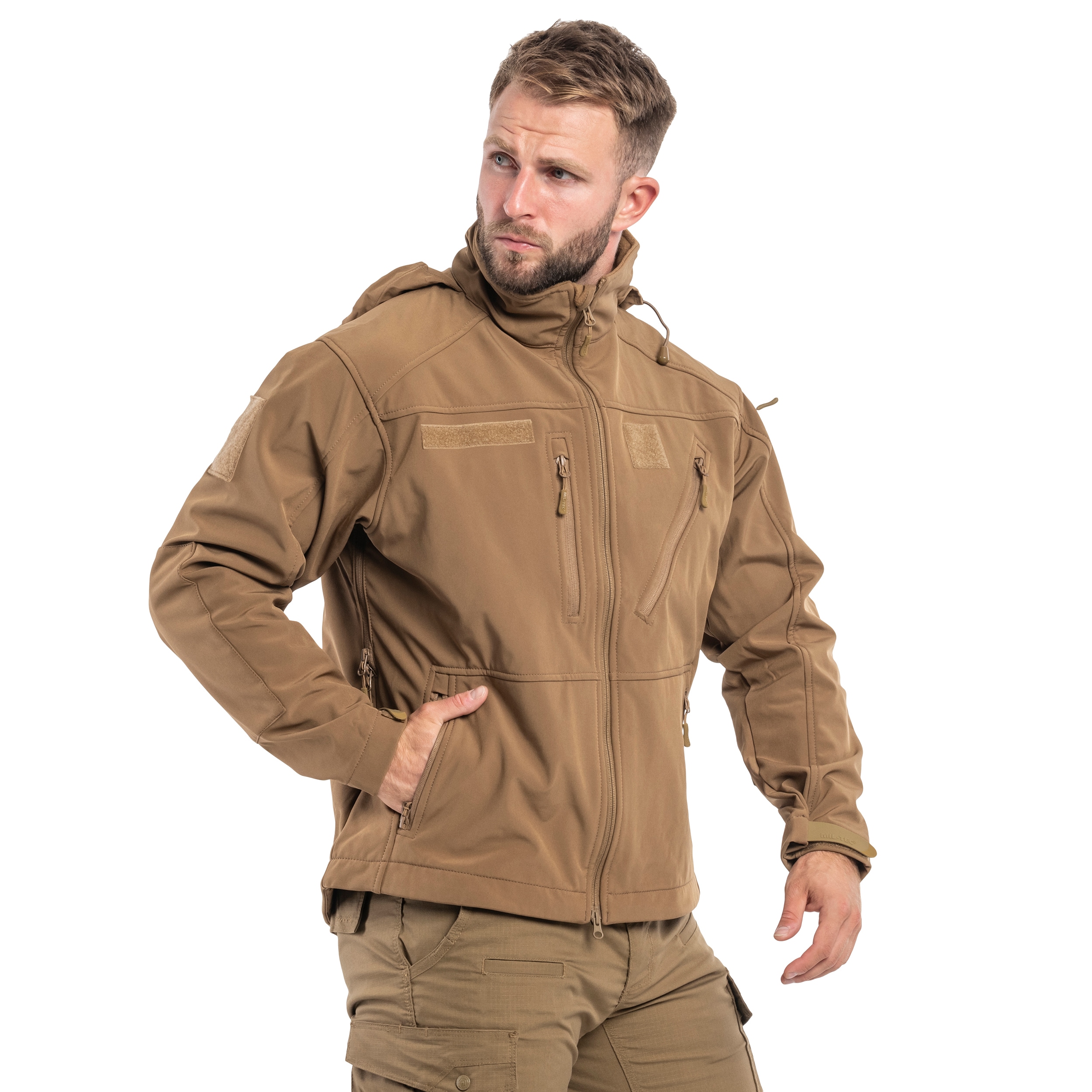 Mil-Tec SCU 14 Softshell-takki - Dark Coyote