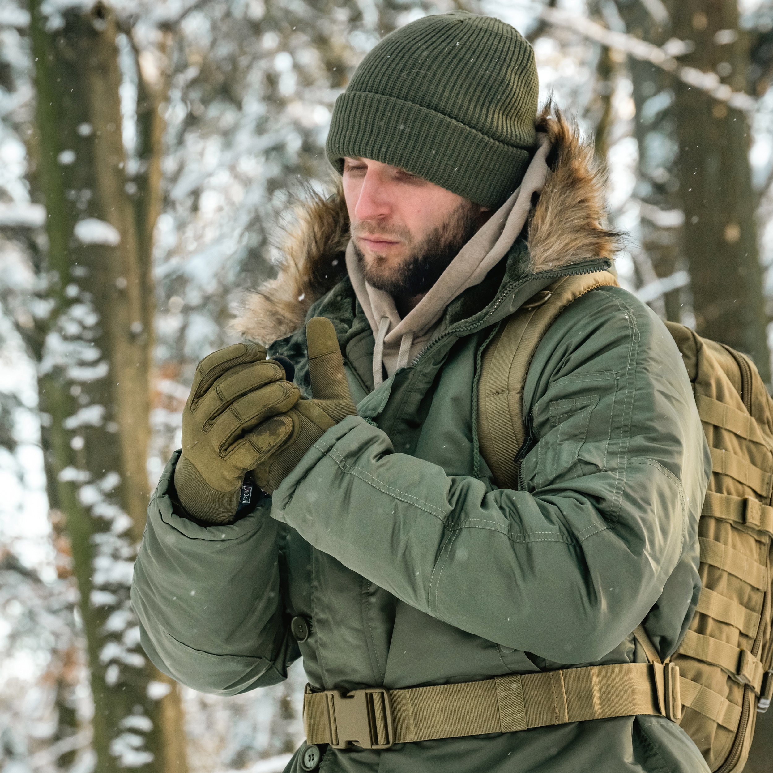 Mil-Tec Army Winter Gloves Taktiset käsineet - Olive